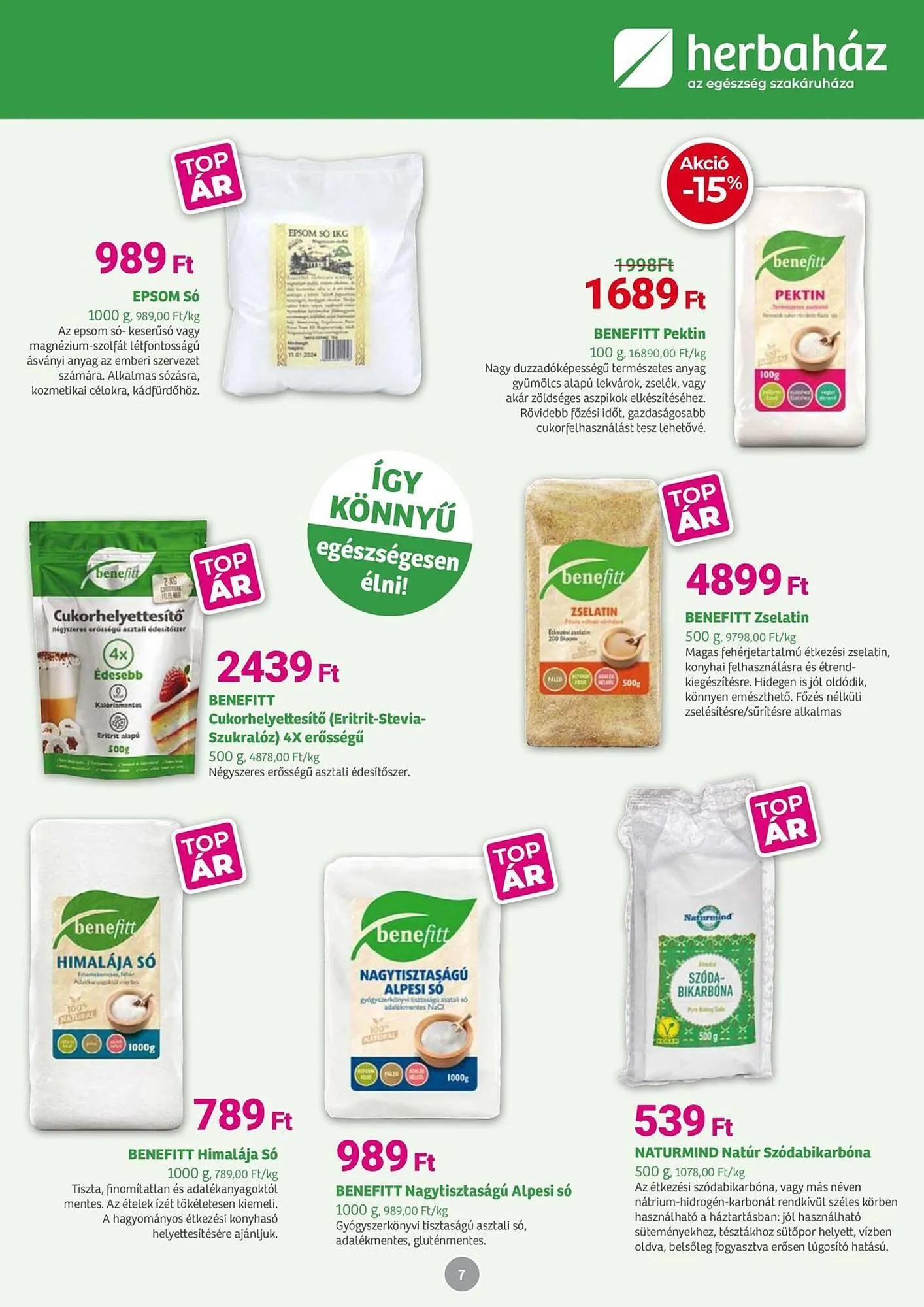 Katalógus Herbaház akciós újság július 7.-tól augusztus 3.-ig 2025. - Oldal 7