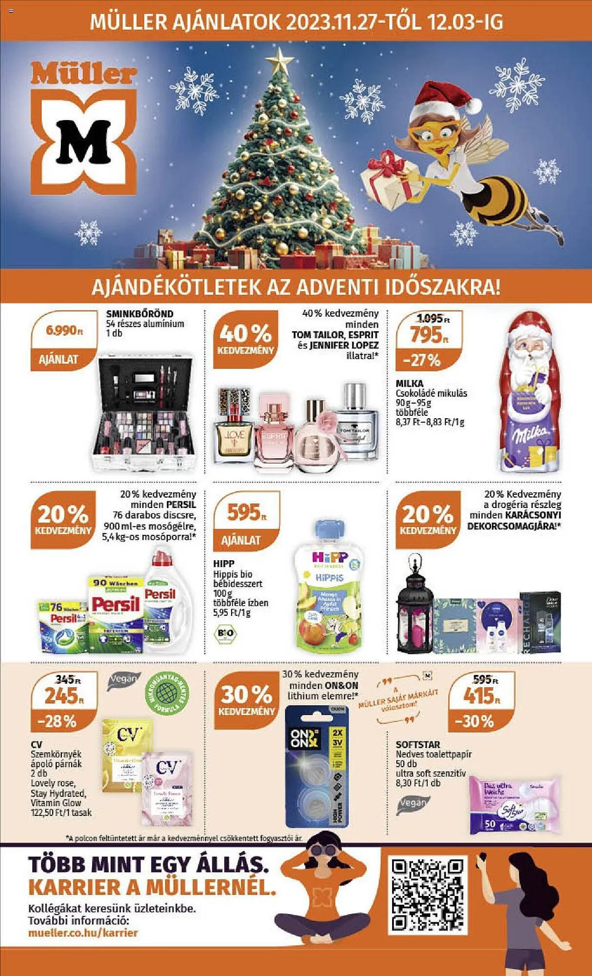 Katalógus Müller akciós újság november 27.-tól december 3.-ig 2023. - Oldal 1
