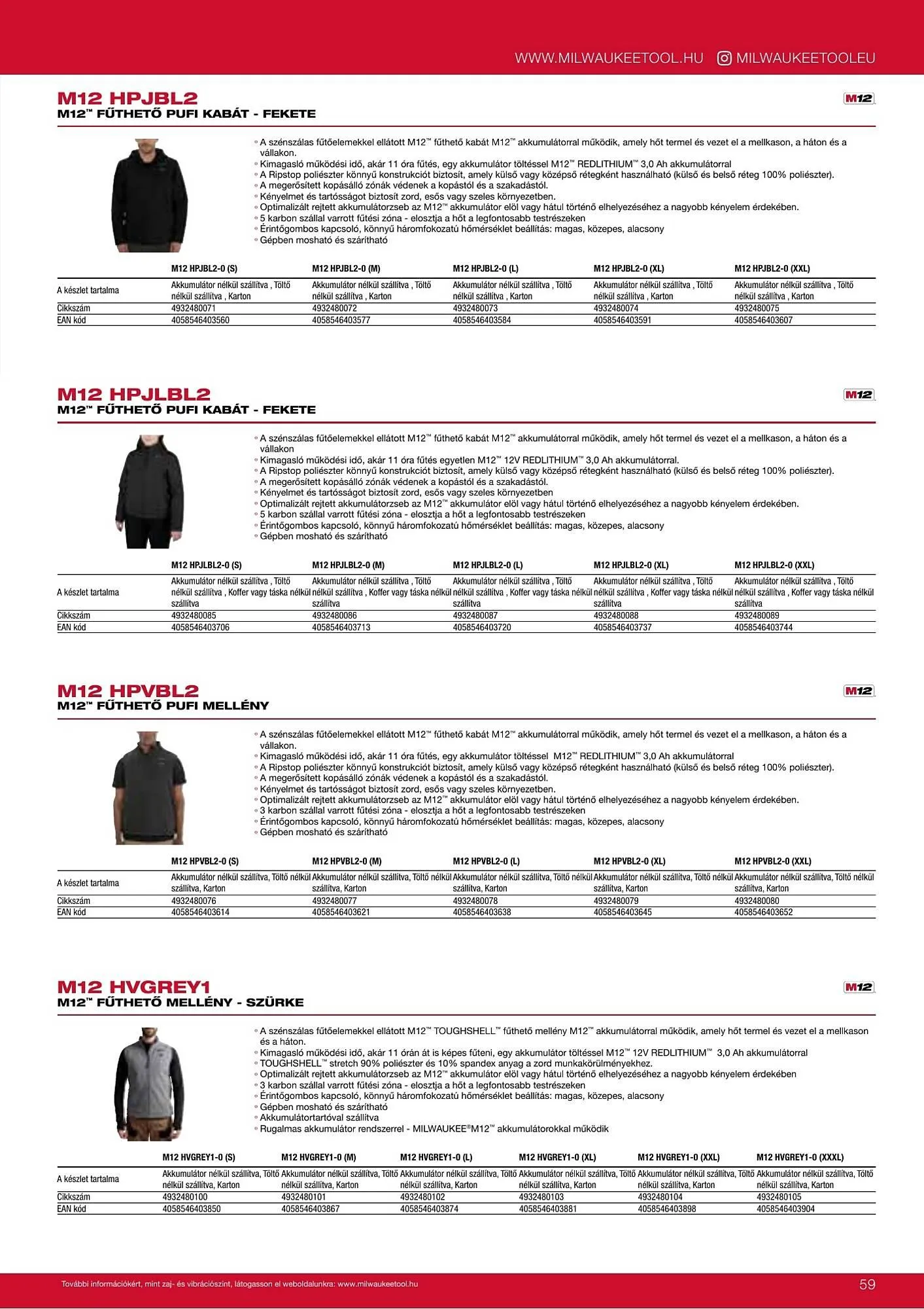 Katalógus Milwaukee akciós újság szeptember 16.-tól december 31.-ig 2026. - Oldal 59