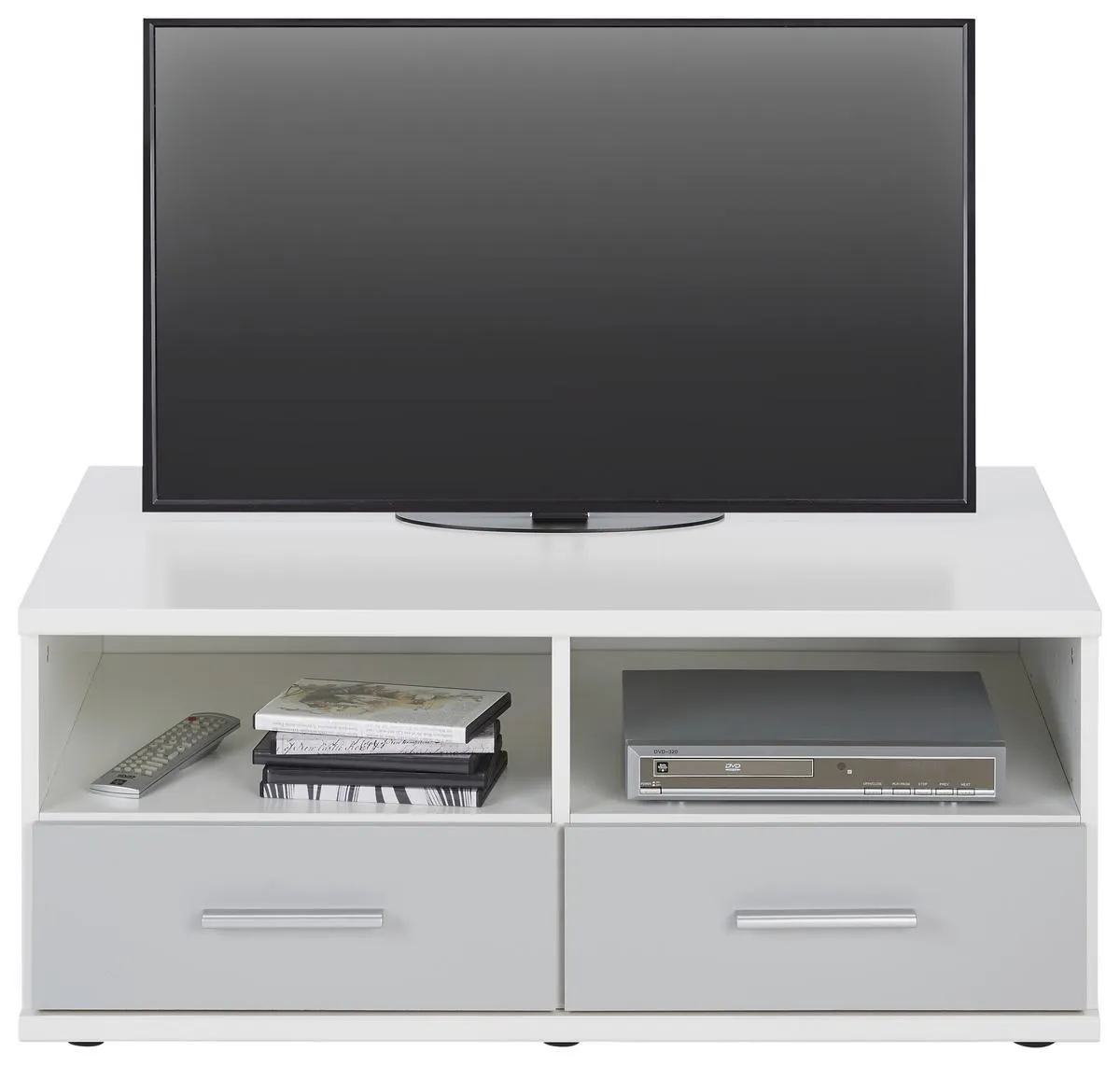 Tv-elem Fehér-világosszürke Young