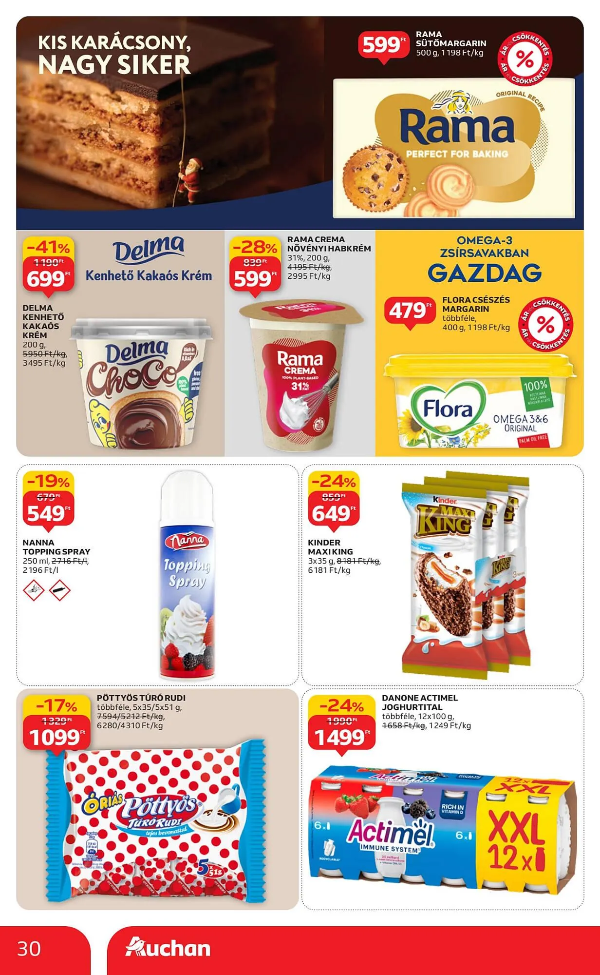 Katalógus Auchan akciós újság december 4.-tól december 10.-ig 2025. - Oldal 30