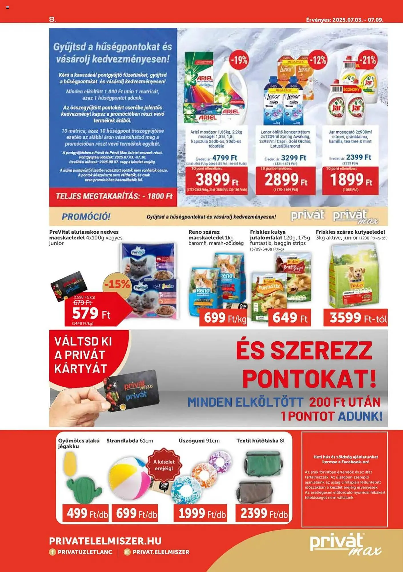 Katalógus PRIVÁT akciós újság július 3.-tól szeptember 7.-ig 2025. - Oldal 8