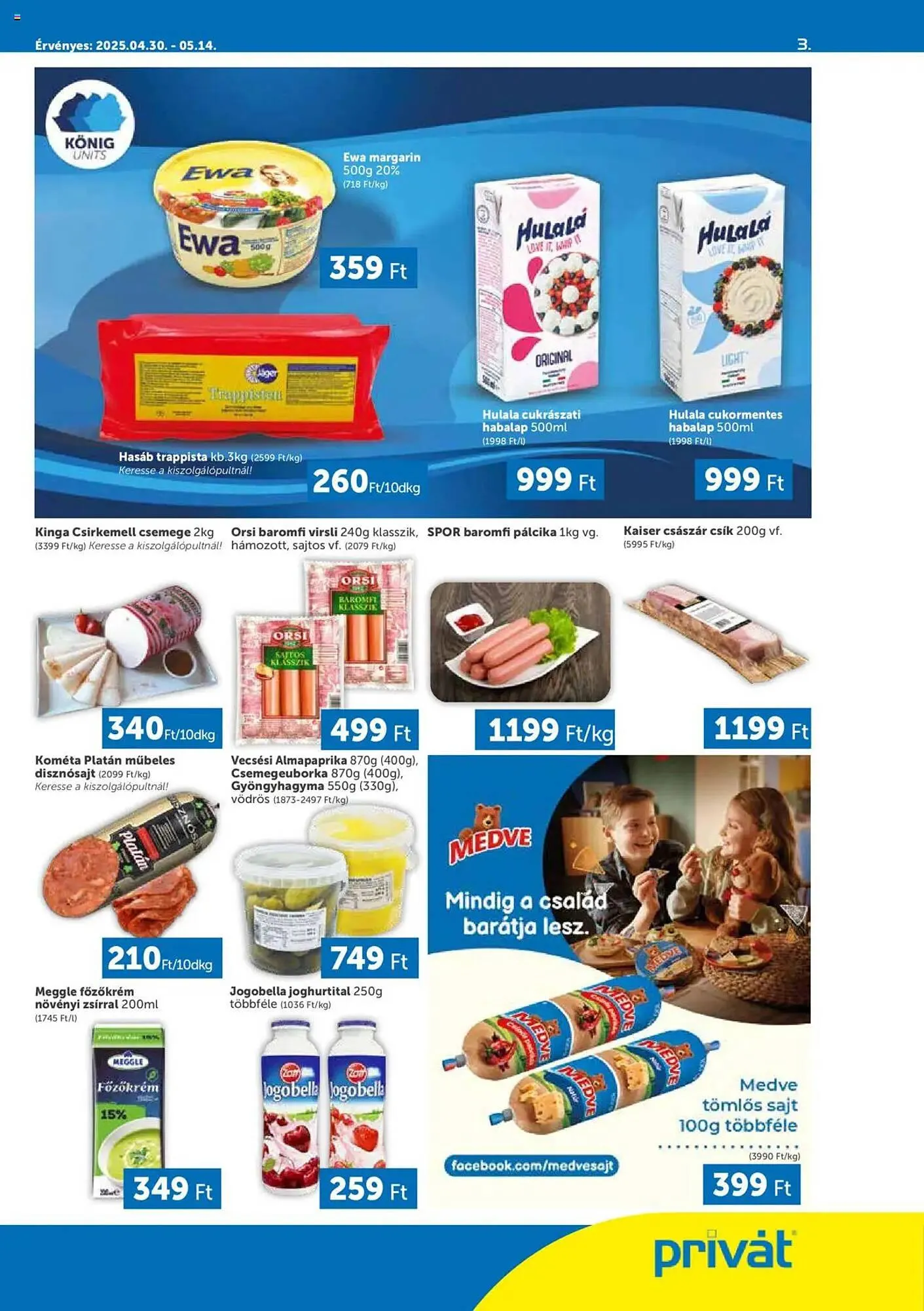 Katalógus PRIVÁT akciós újság április 30.-tól május 14.-ig 2025. - Oldal 3