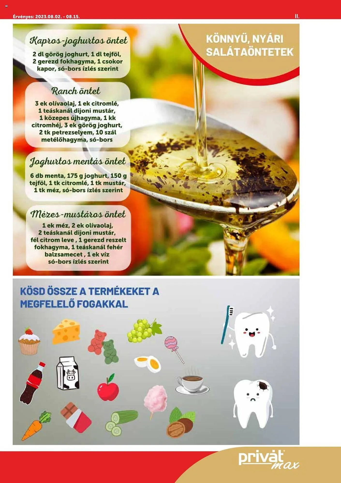 Katalógus PRIVÁT akciós újság augusztus 2.-tól augusztus 15.-ig 2023. - Oldal 11