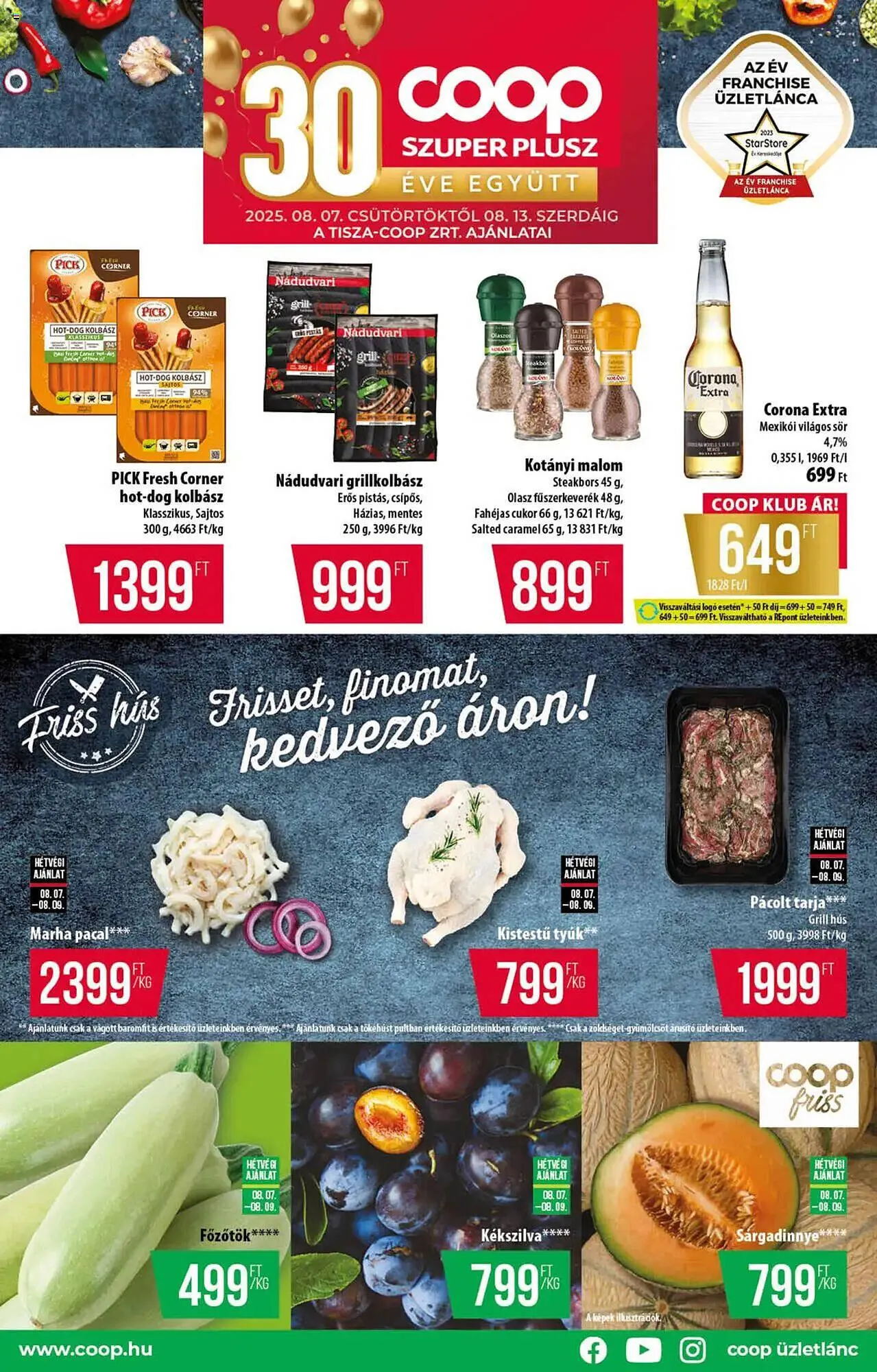 Katalógus Coop akciós újság augusztus 7.-tól augusztus 13.-ig 2025. - Oldal 1
