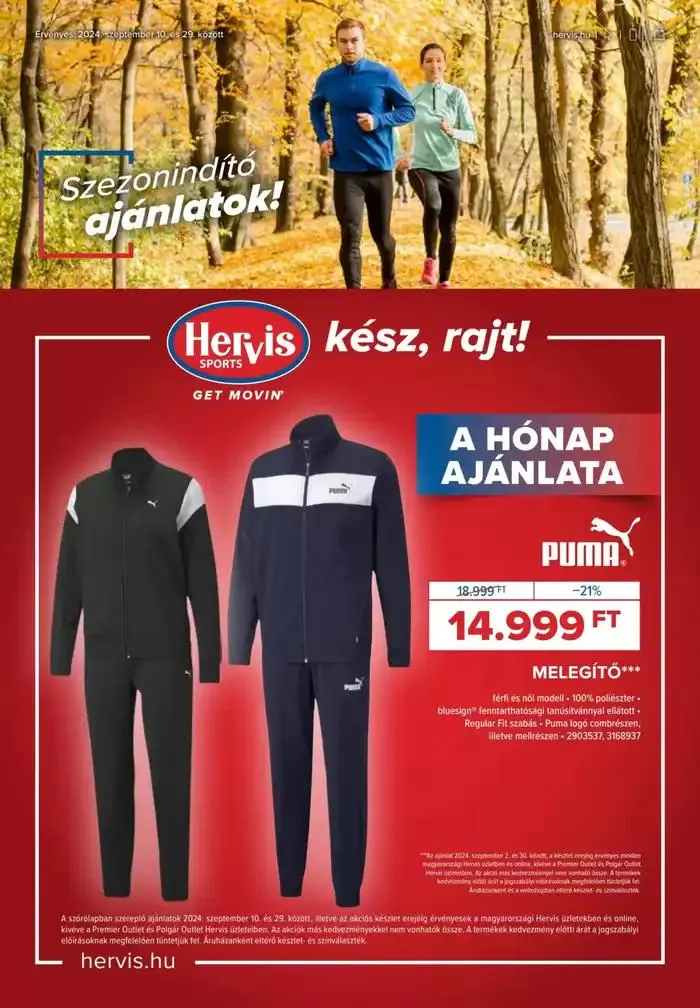 Katalógus Hervis akciós szeptember 27.-tól október 11.-ig 2024. - Oldal 1