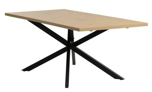 Tavolo NORTOFT 95x200 color rovere selvatico/nero