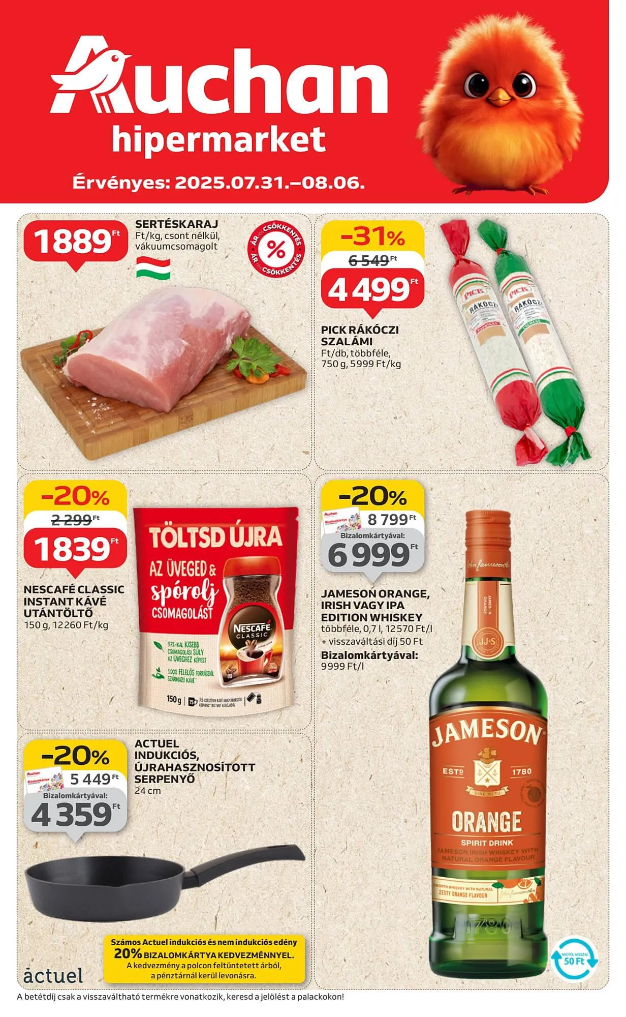 Katalógus Auchan akciós újság július 31.-tól augusztus 6.-ig 2025. - Oldal 1