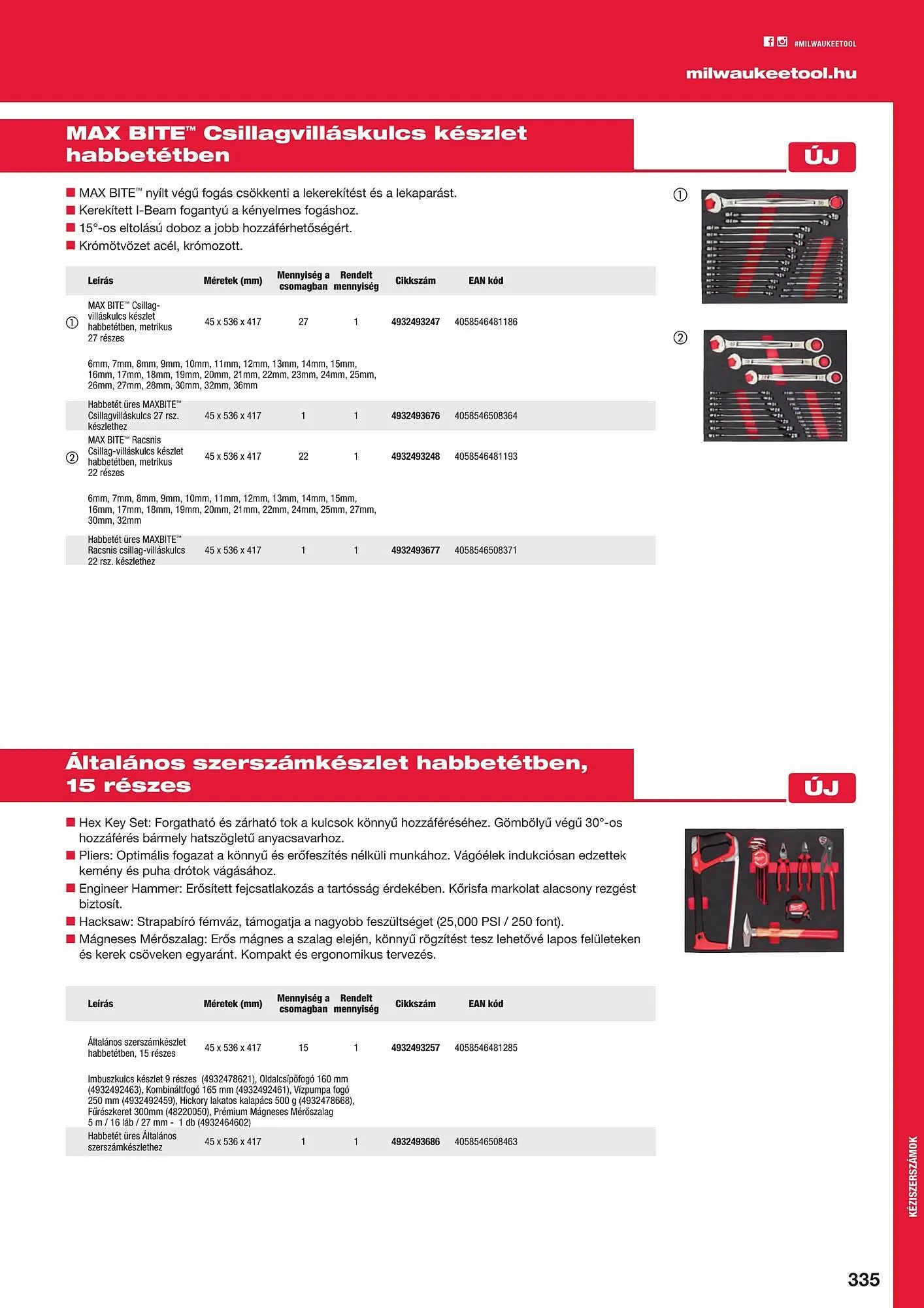 Katalógus Milwaukeetool akciós újság augusztus 14.-tól december 31.-ig 2024. - Oldal 335