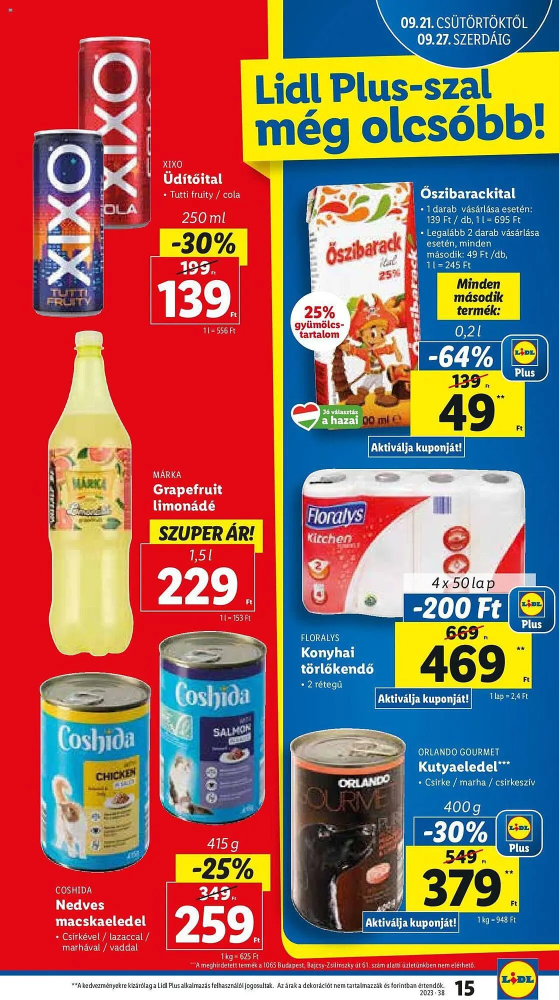 Katalógus Lidl akciós újság szeptember 21.-tól szeptember 27.-ig 2023. - Oldal 15