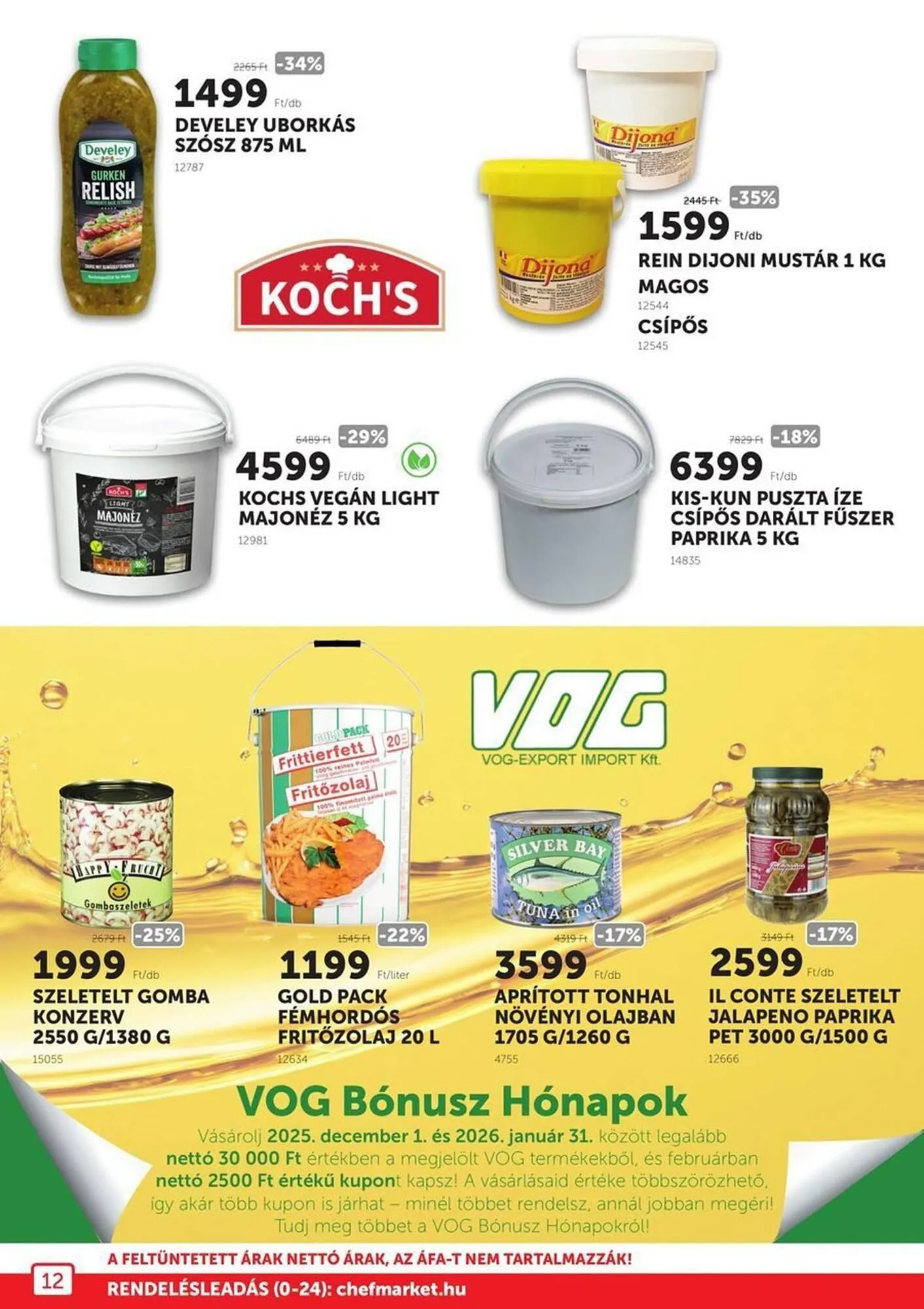 Katalógus Chef Market akciós újság december 1.-tól január 31.-ig 2026. - Oldal 12