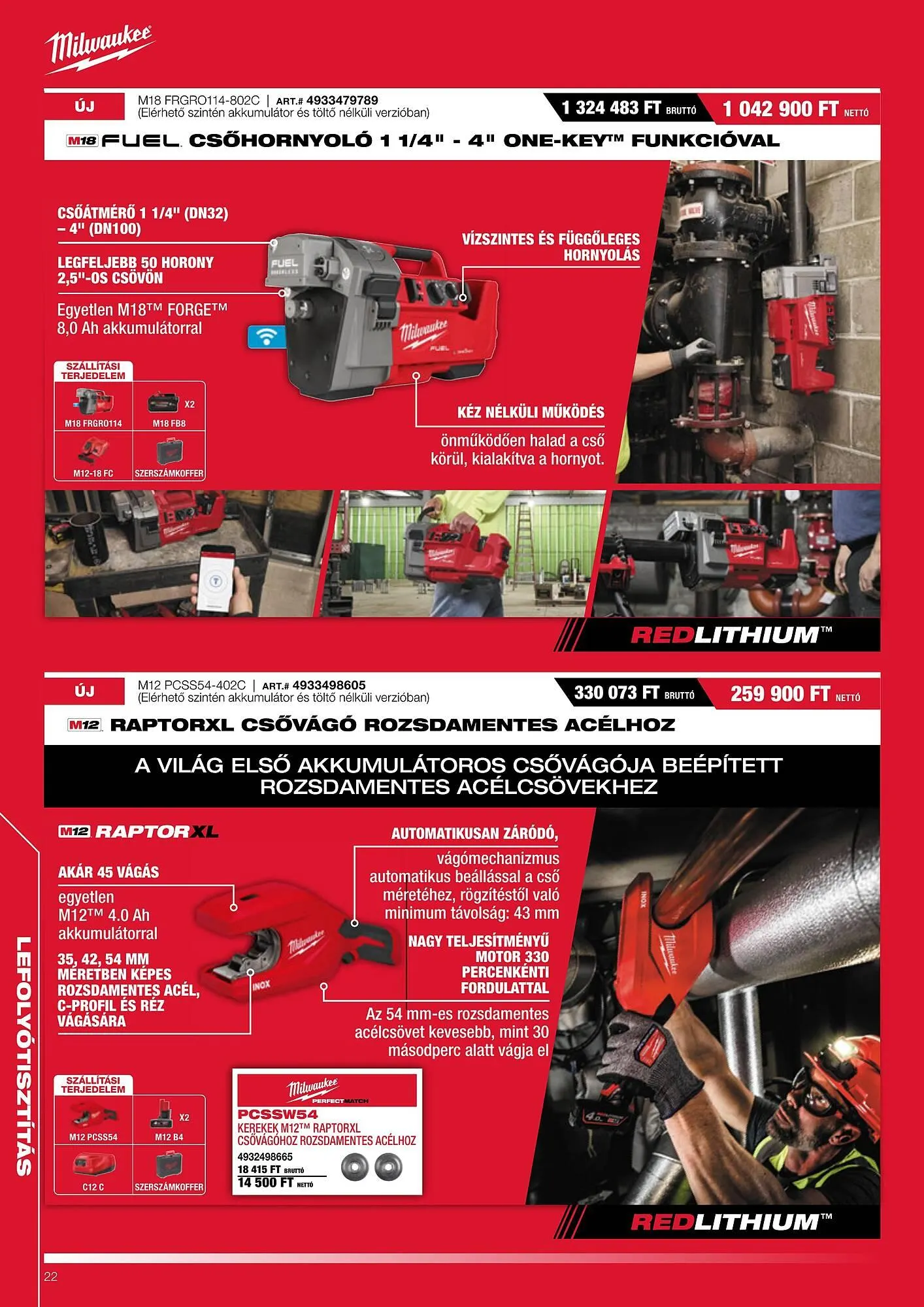 Katalógus Milwaukee akciós újság augusztus 1.-tól január 31.-ig 2026. - Oldal 22