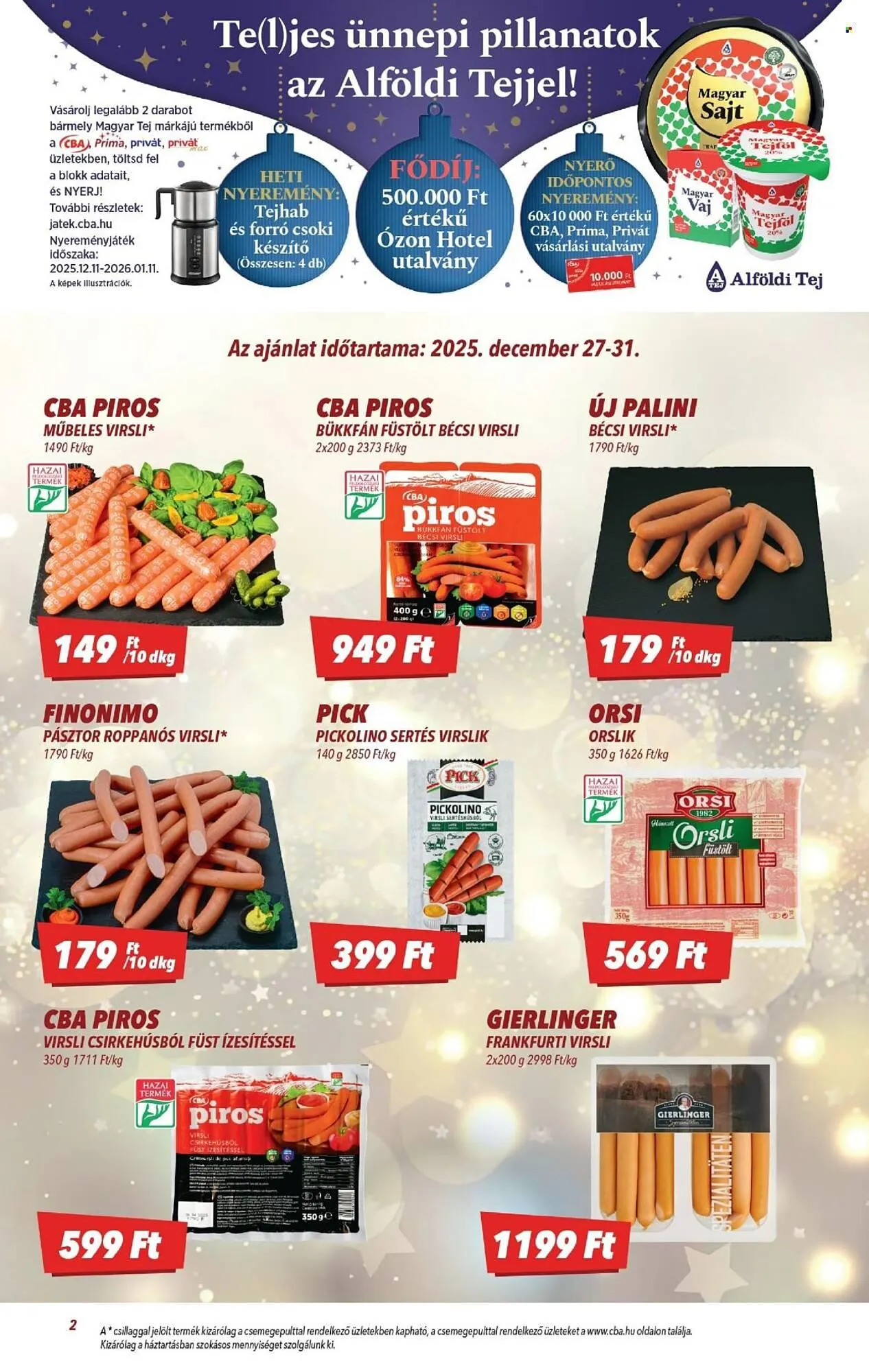 Katalógus CBA akciós újság december 18.-tól december 31.-ig 2025. - Oldal 2