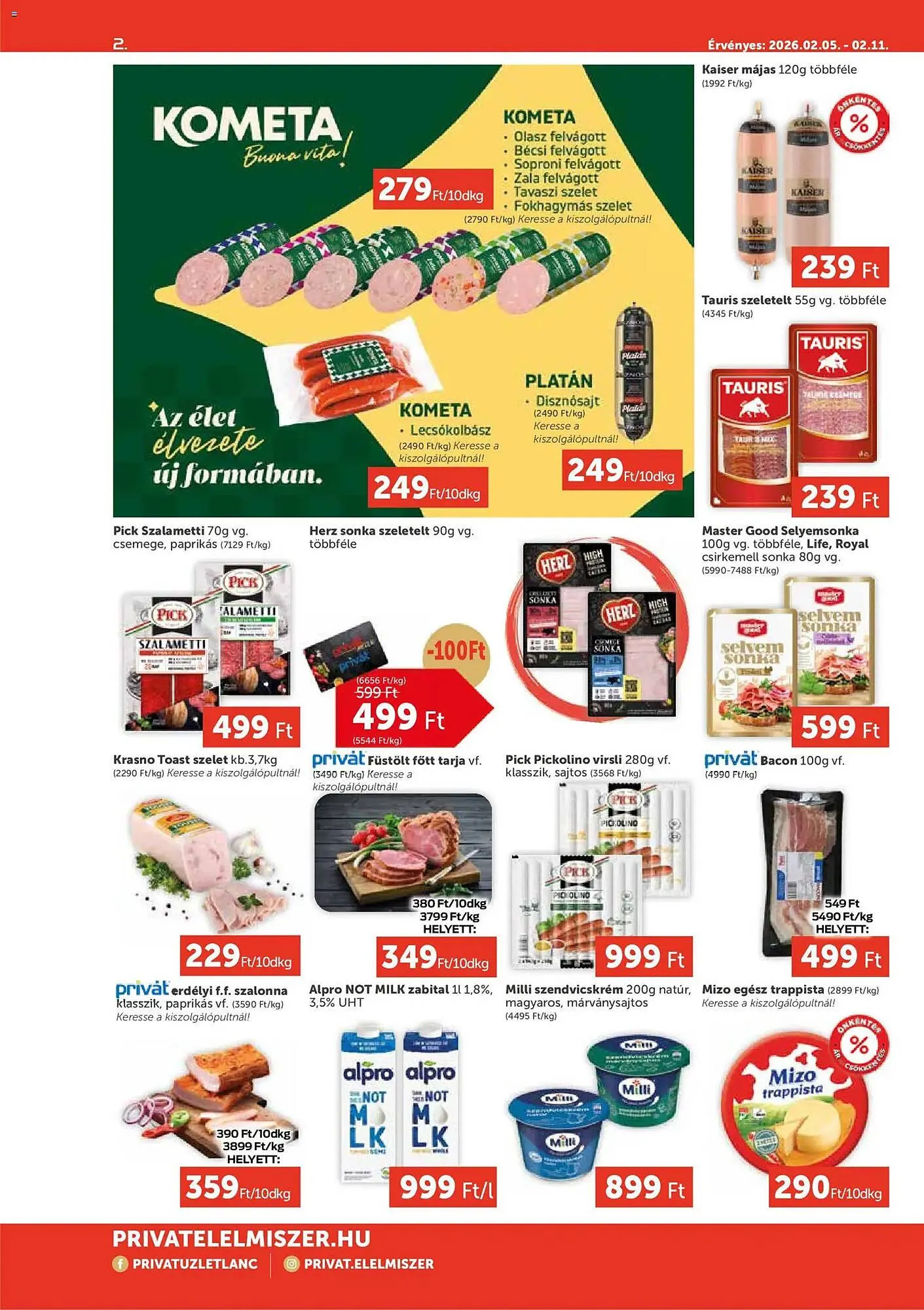 Katalógus PRIVÁT akciós újság február 5.-tól február 11.-ig 2026. - Oldal 2