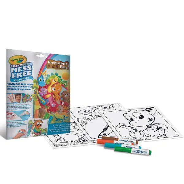 Crayola - Color Wonder Őskor maszatmentes kifestő