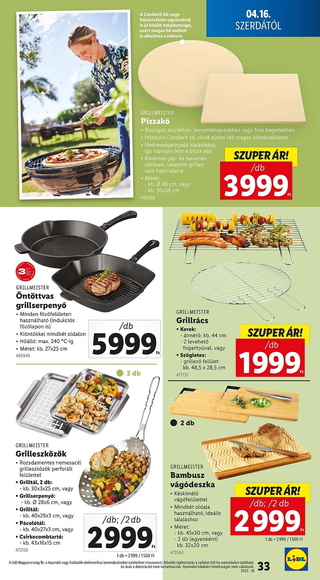 Katalógus Lidl akciós újság április 16.-tól április 19.-ig 2025. - Oldal 33
