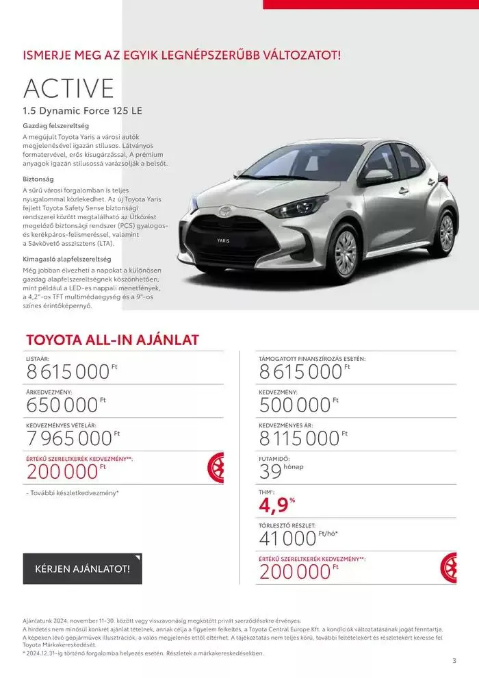 Katalógus Toyota Új YARIS Hybrid november 23.-tól november 23.-ig 2025. - Oldal 3