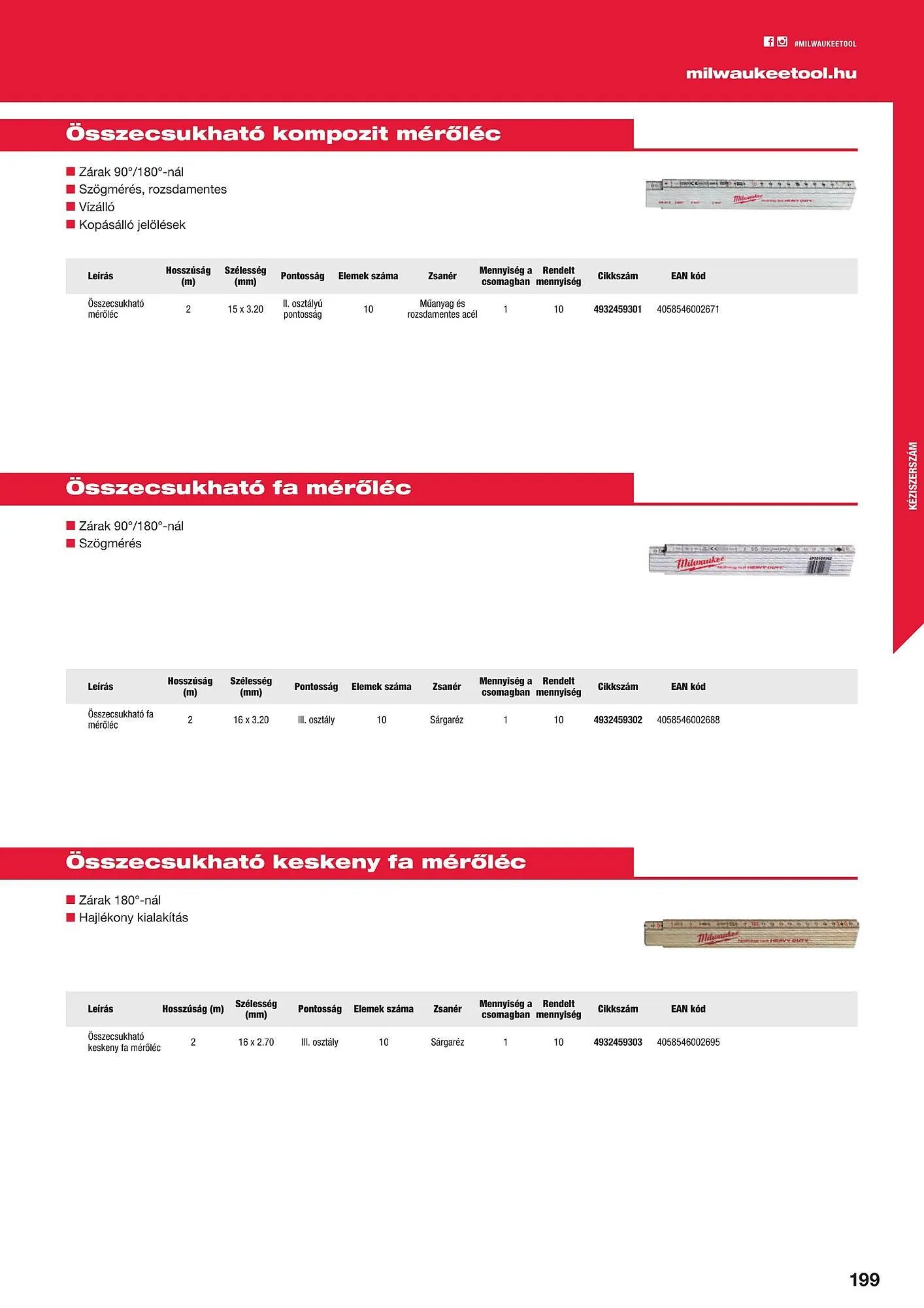Katalógus Milwaukee akciós újság szeptember 16.-tól december 31.-ig 2025. - Oldal 199