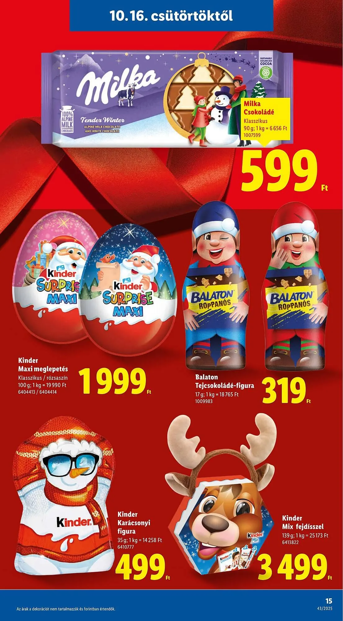 Katalógus Lidl akciós újság október 16.-tól december 24.-ig 2025. - Oldal 15