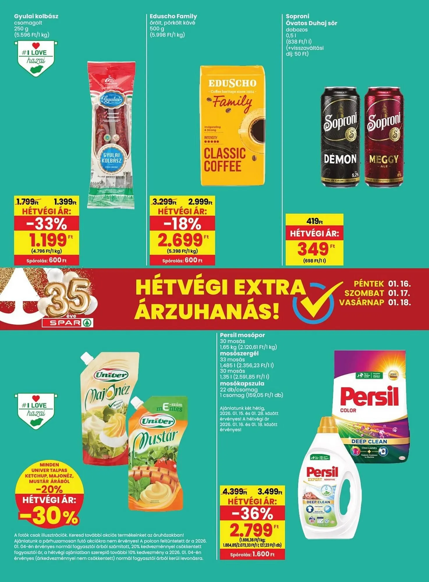 Katalógus Spar akciós újság január 15.-tól január 21.-ig 2026. - Oldal 34