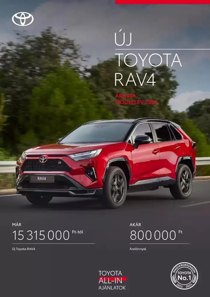 Katalógus Toyota RAV4 HYBRID január 8.-tól január 8.-ig 2026. - Oldal 1
