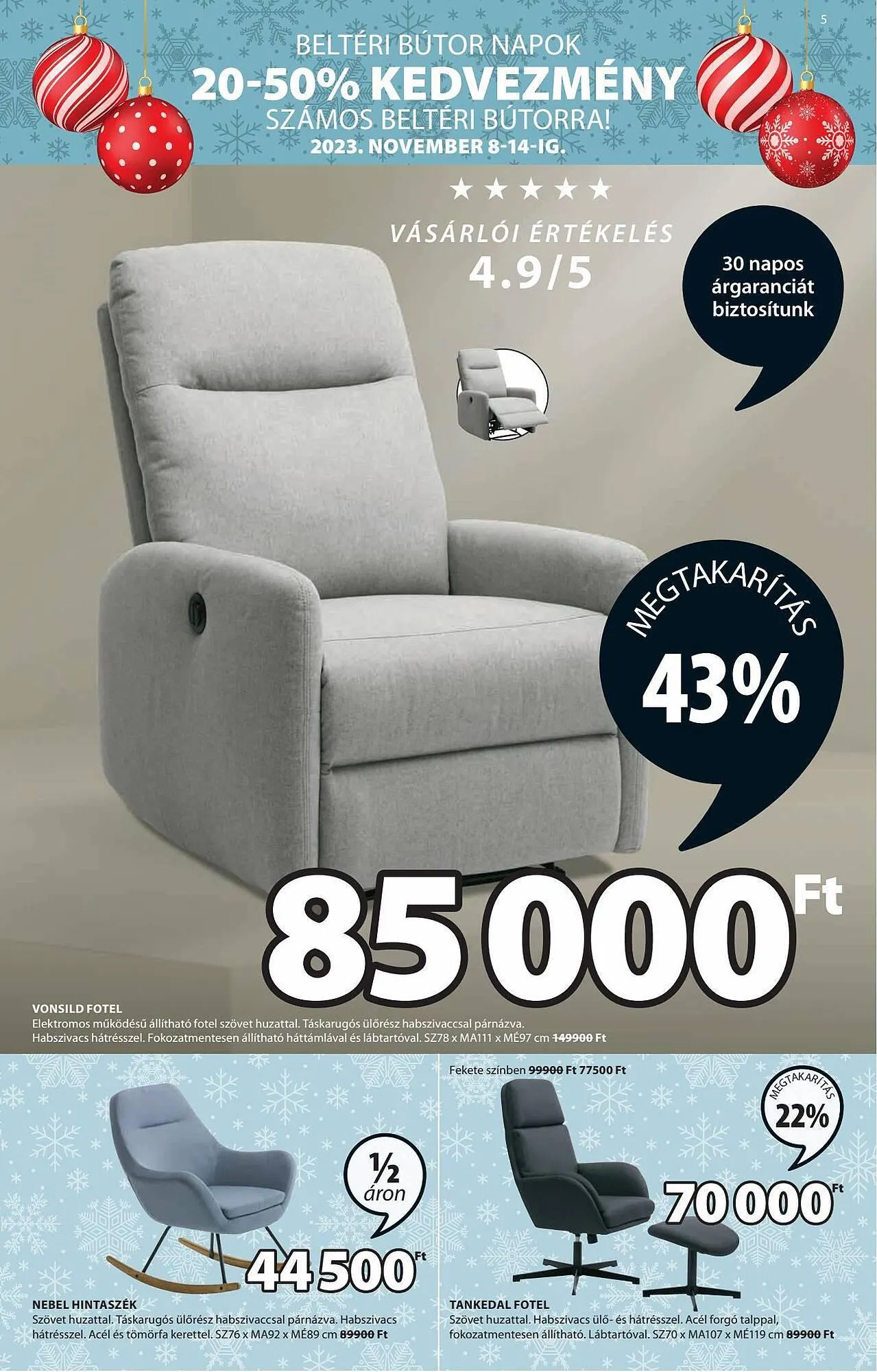 Katalógus JYSK akciós újság november 8.-tól november 26.-ig 2023. - Oldal 5