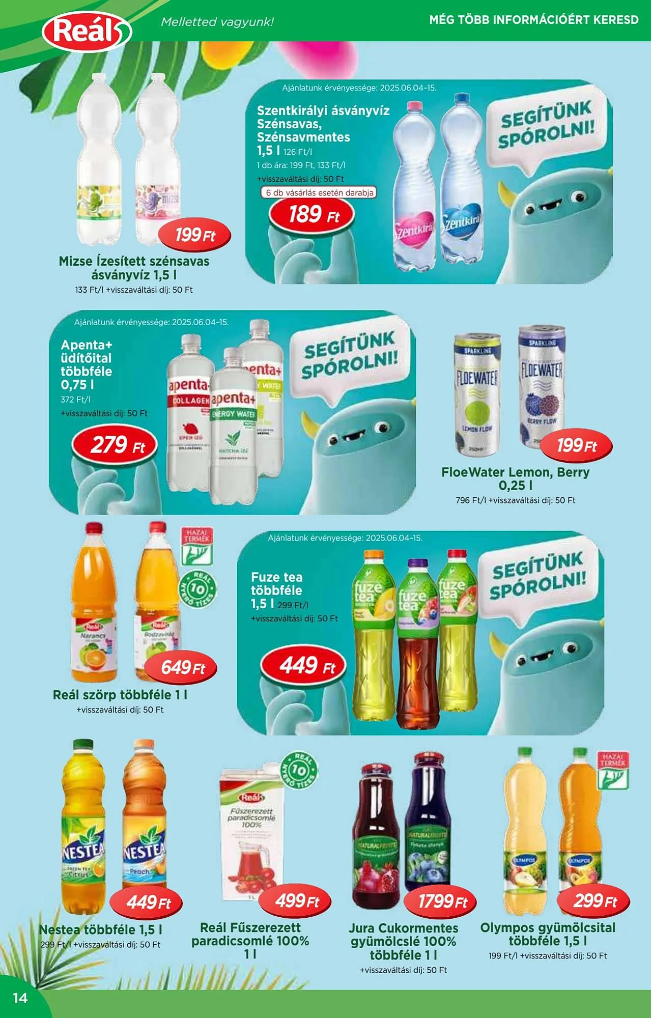 Katalógus Real akciós újság június 4.-tól június 15.-ig 2025. - Oldal 14