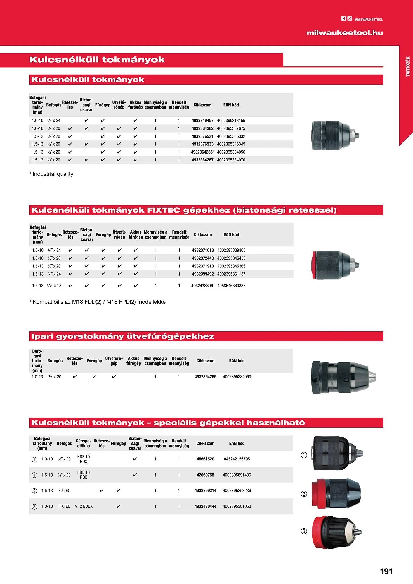Katalógus Milwaukee akciós újság szeptember 16.-tól december 31.-ig 2025. - Oldal 191