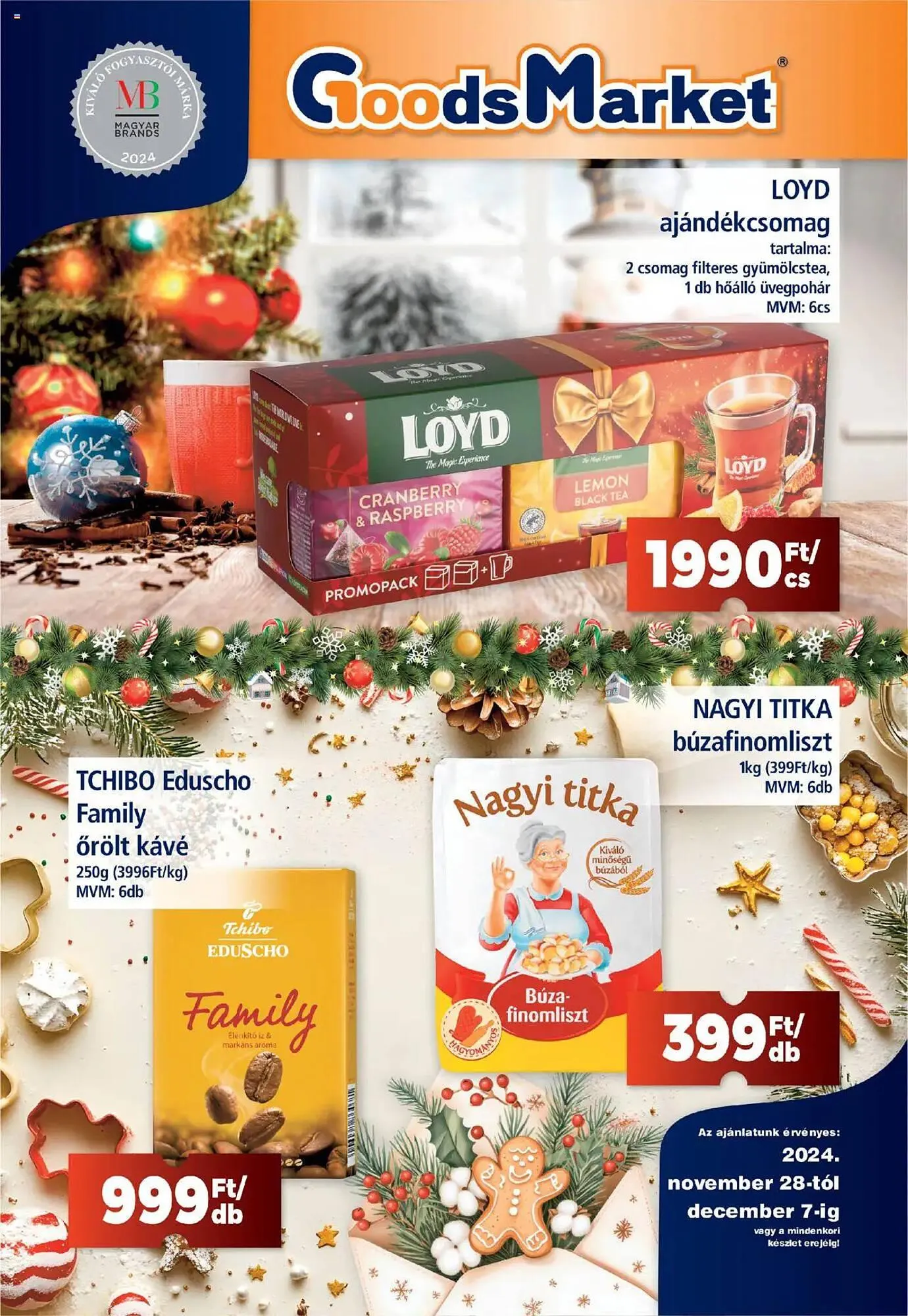 Katalógus Goods Market akciós újság november 28.-tól december 7.-ig 2024. - Oldal 1