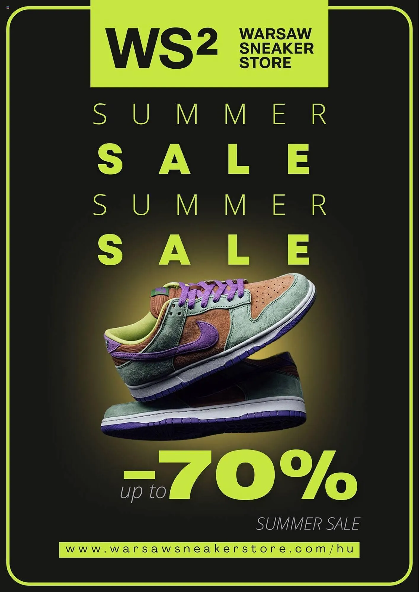 Warsaw sneaker store akciós újság - 1