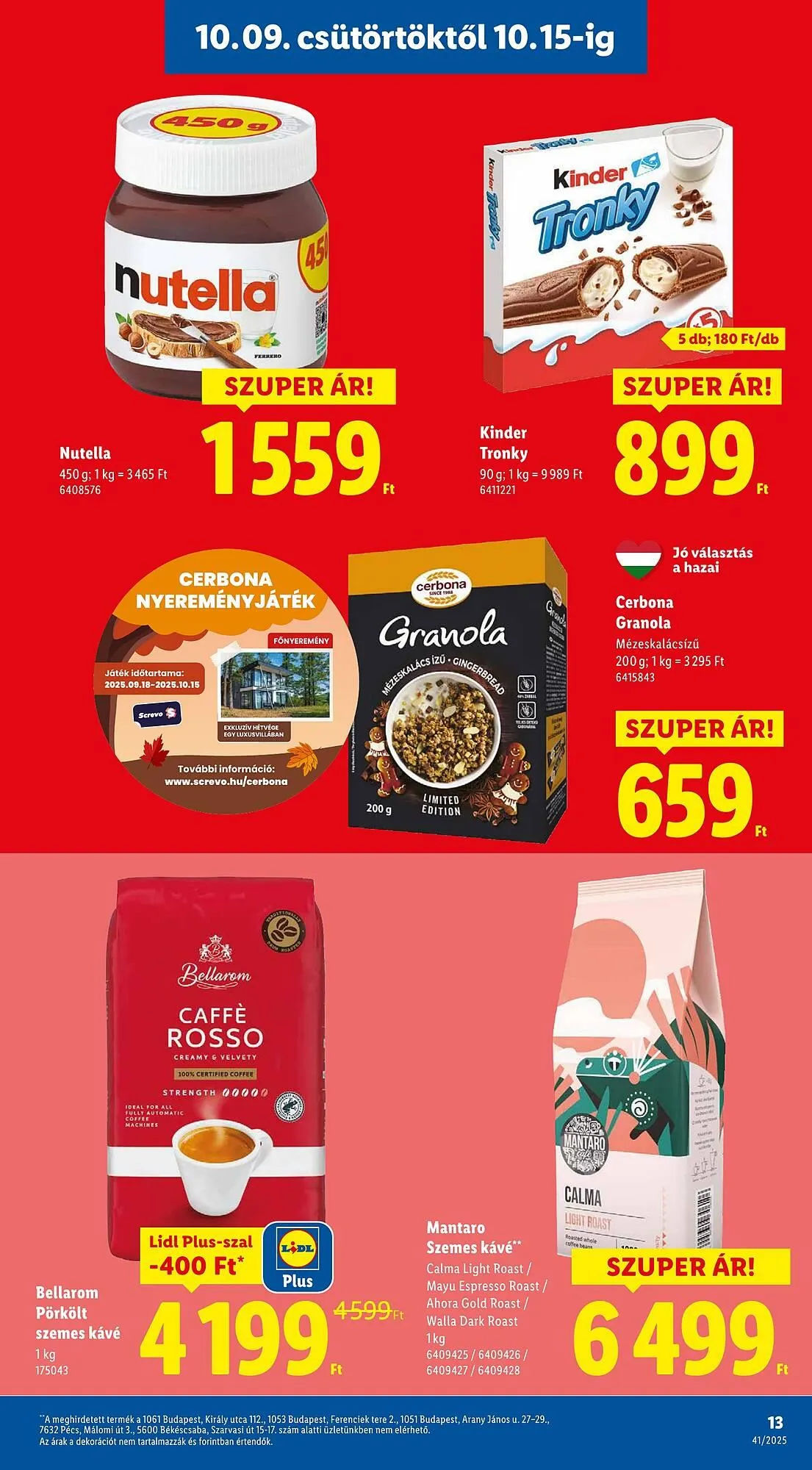 Katalógus Lidl akciós újság október 9.-tól október 15.-ig 2025. - Oldal 13