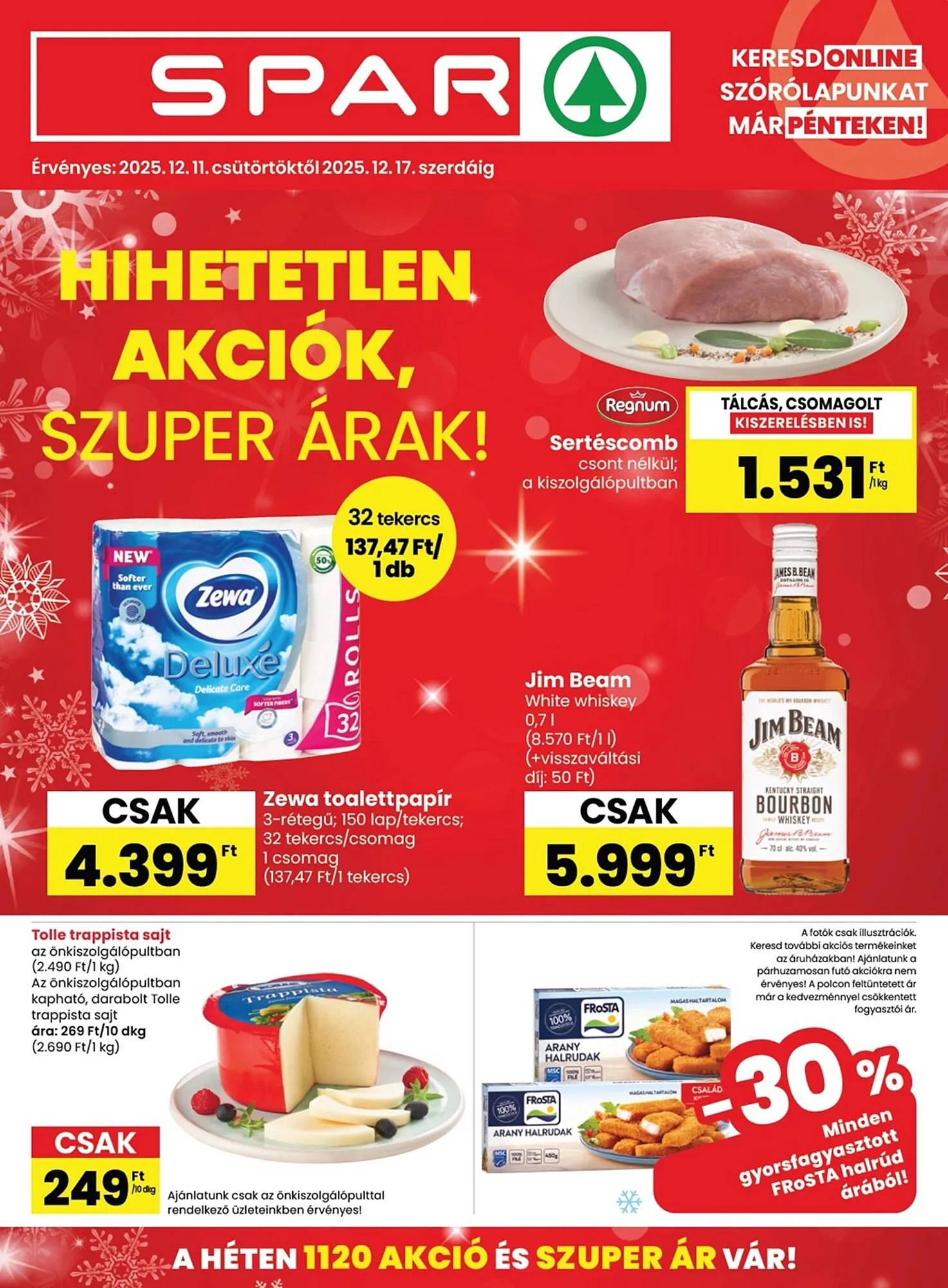 Katalógus Spar akciós újság december 11.-tól december 17.-ig 2025. - Oldal 1