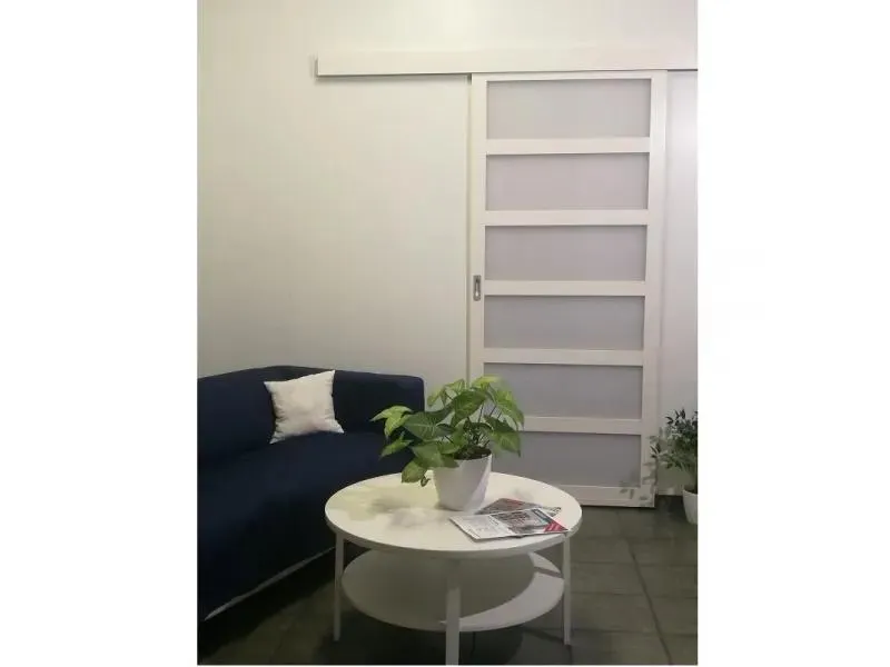 SUNSHINE - tolóajtószett (szatinált, 75x211cm, fehér)