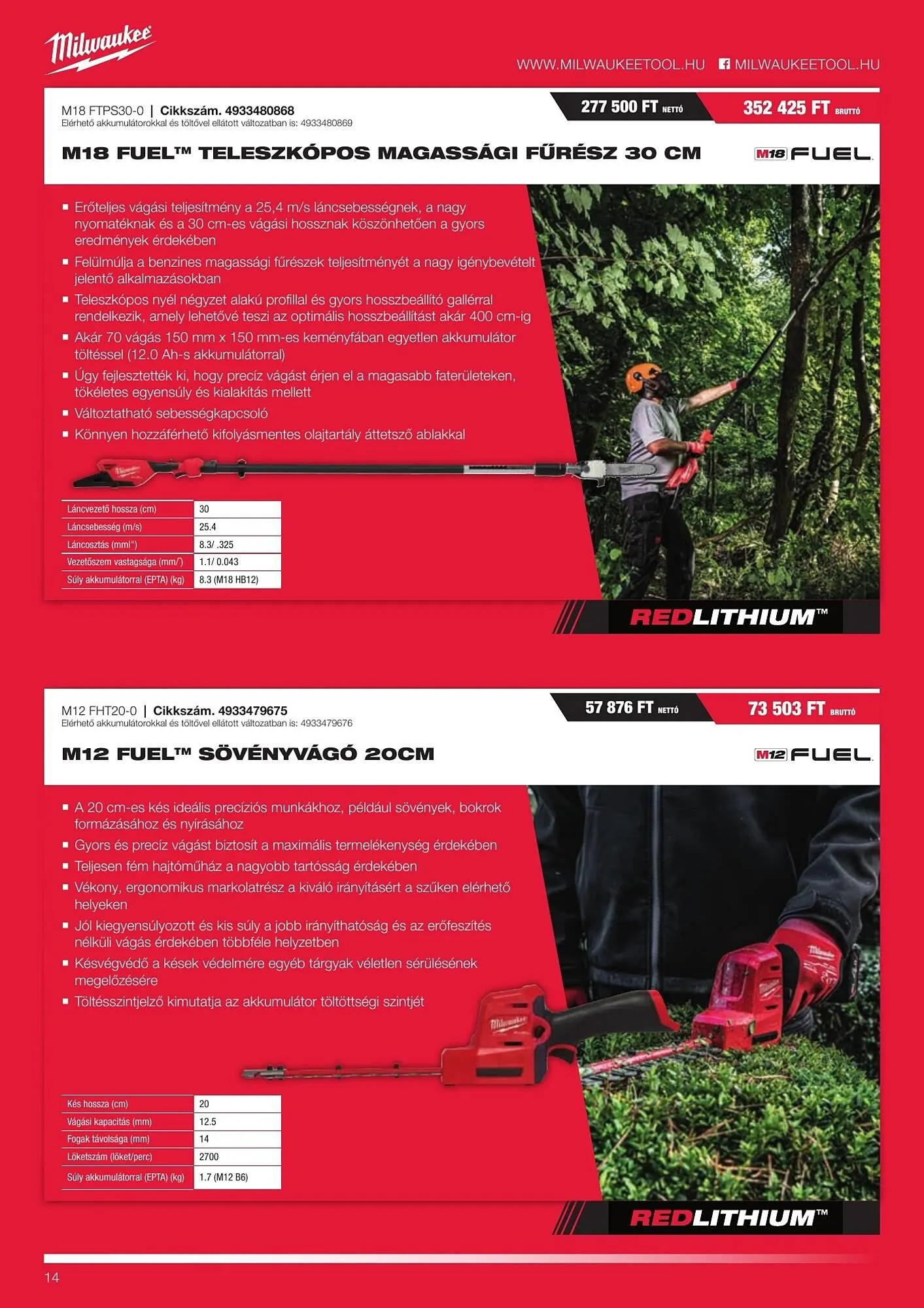 Katalógus Milwaukee akciós újság szeptember 16.-tól december 31.-ig 2025. - Oldal 14