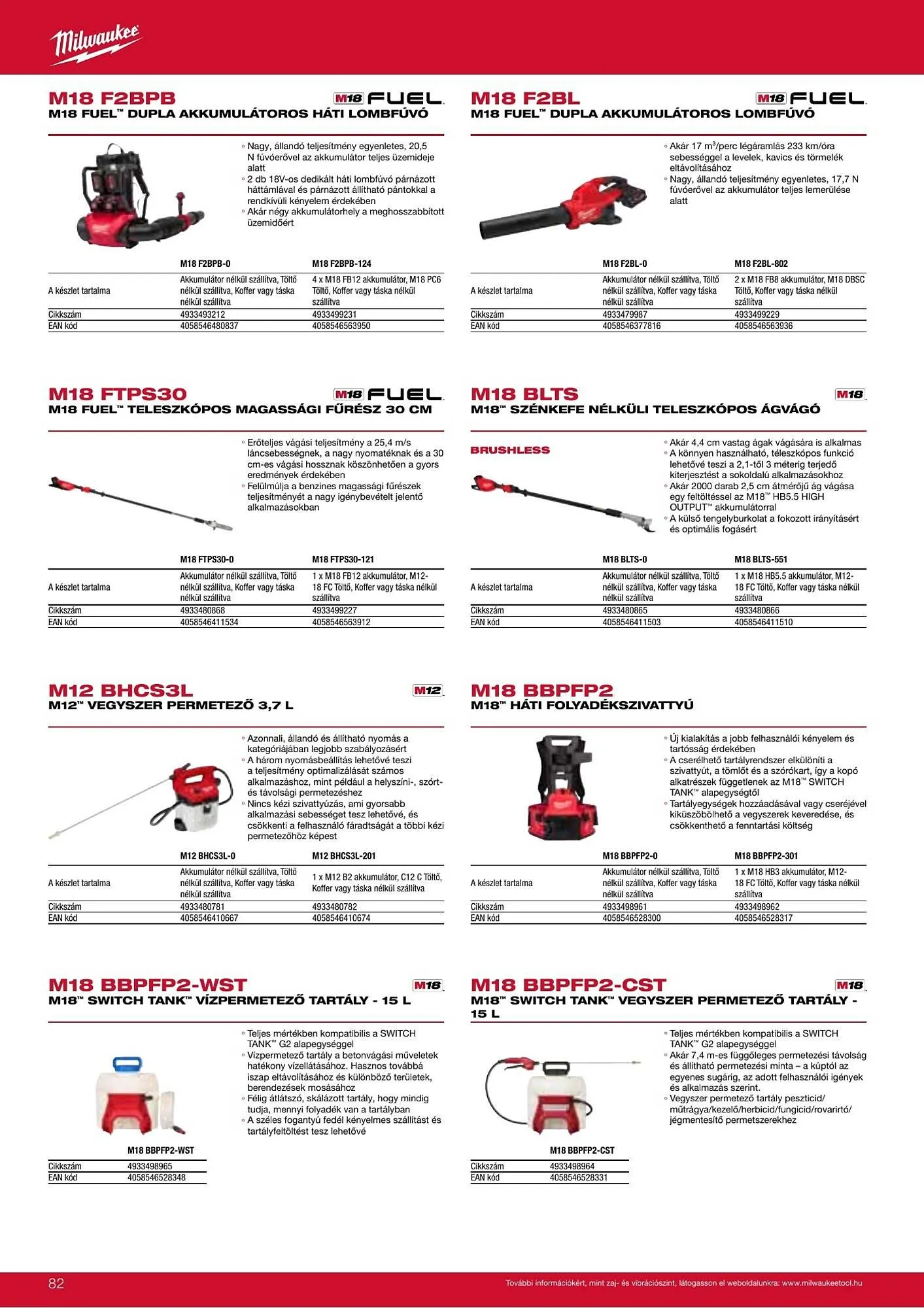 Katalógus Milwaukee akciós újság szeptember 16.-tól december 31.-ig 2026. - Oldal 82