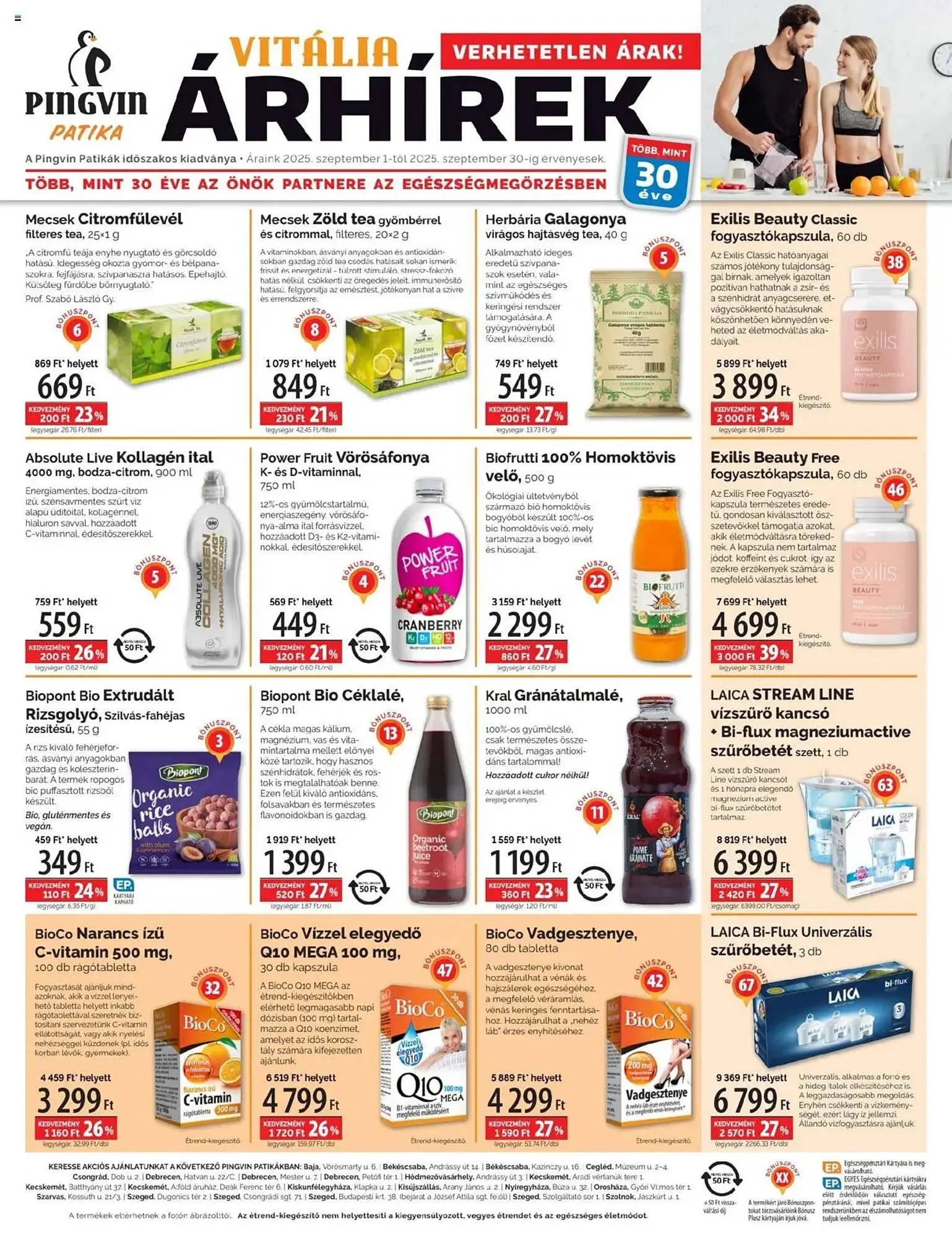 Pingvin Patika akciós újság - 1