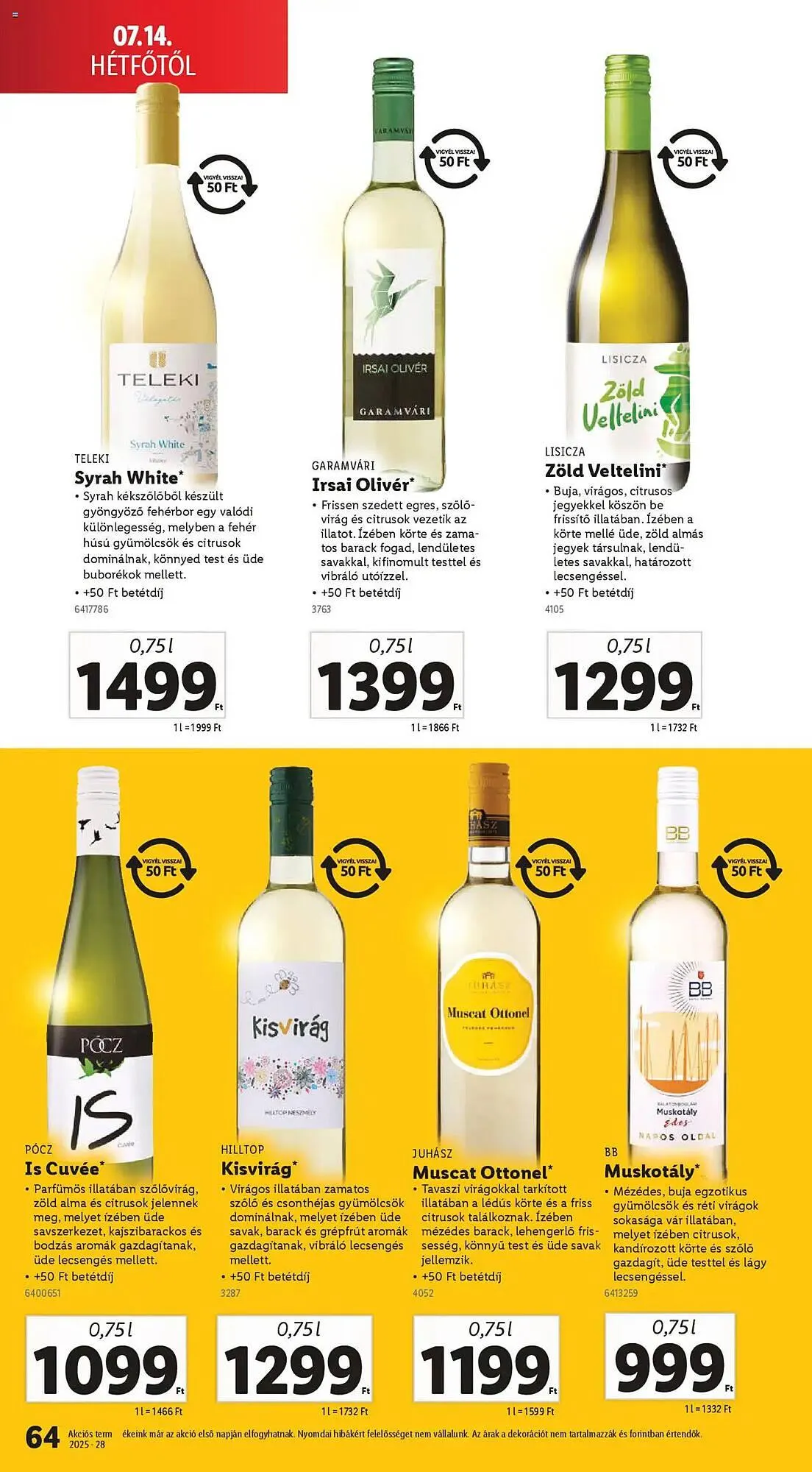 Katalógus Lidl akciós újság július 10.-tól július 16.-ig 2025. - Oldal 64