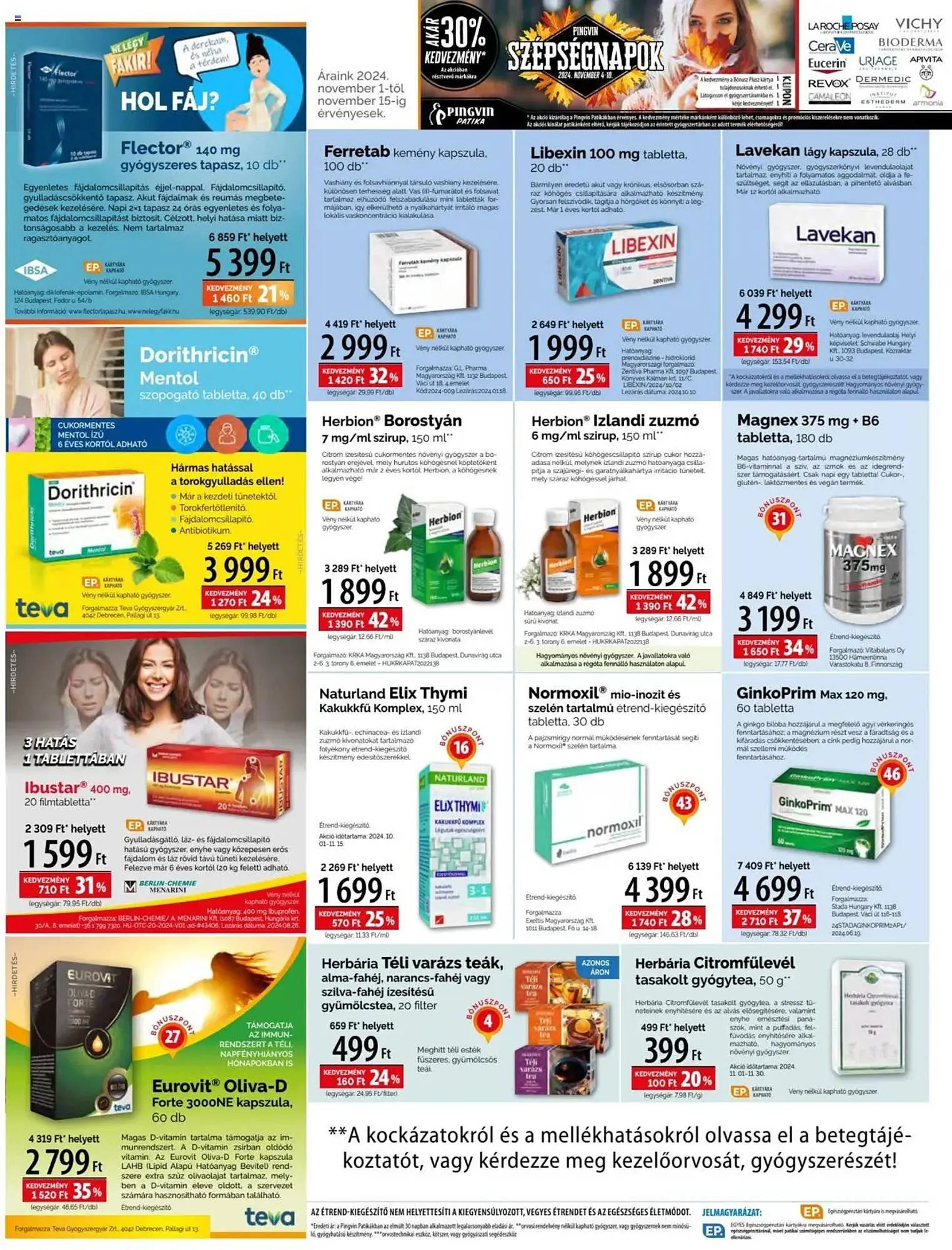 Katalógus Pingvin Patika akciós újság november 1.-tól november 15.-ig 2024. - Oldal 2