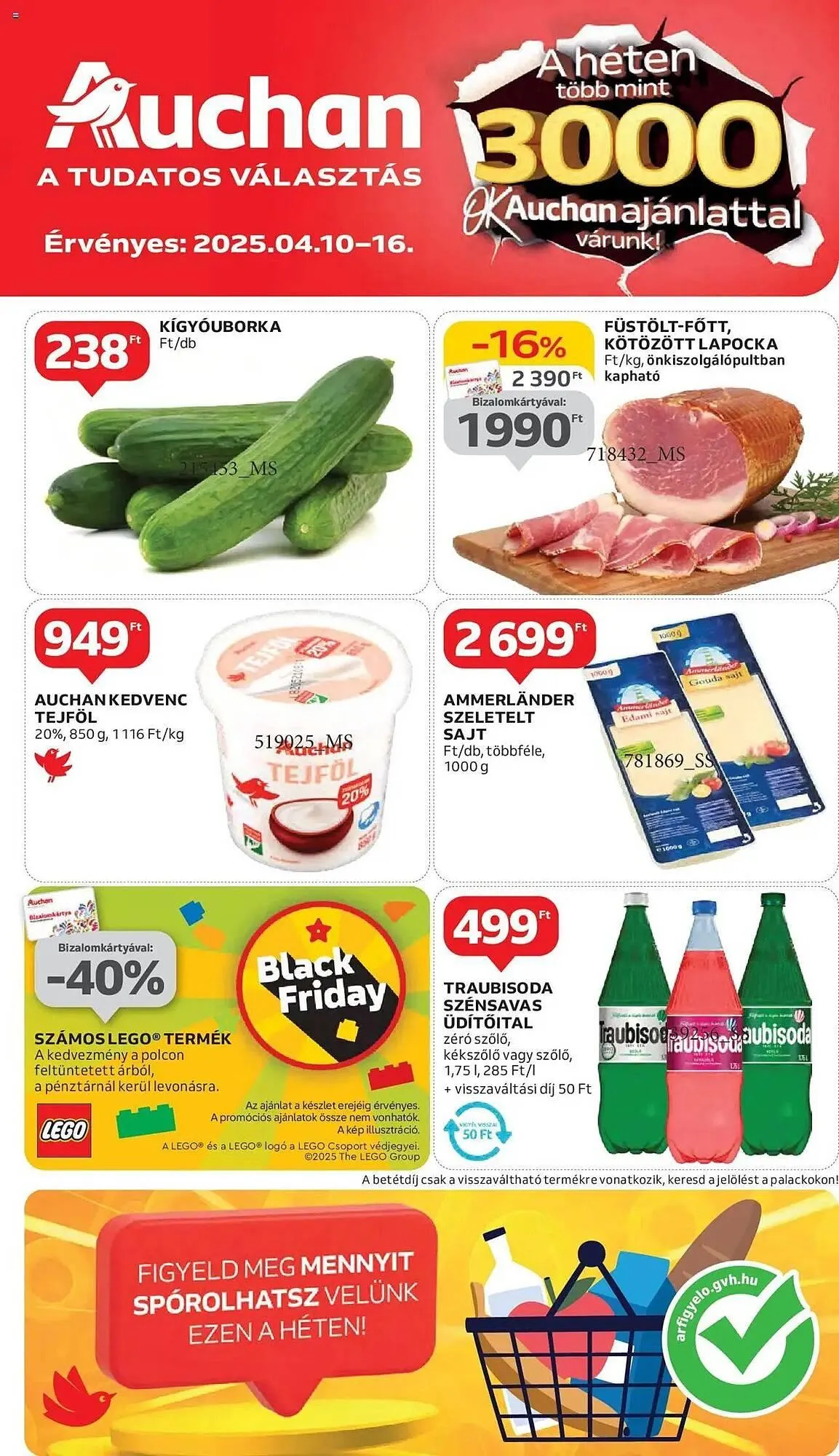 Katalógus Auchan akciós újság április 10.-tól április 16.-ig 2025. - Oldal 1