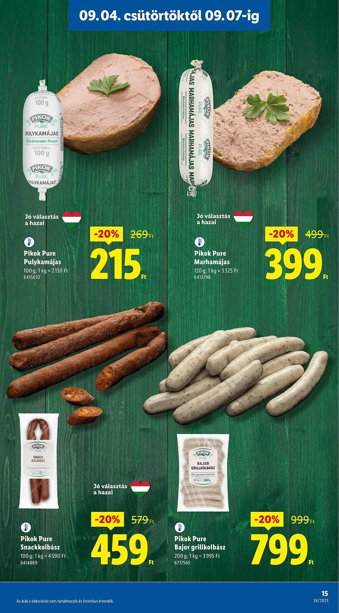 Katalógus Pick-Lidl Nyereményjáték 2025.09.24 akciós újság szeptember 4.-tól szeptember 10.-ig 2025. - Oldal 15