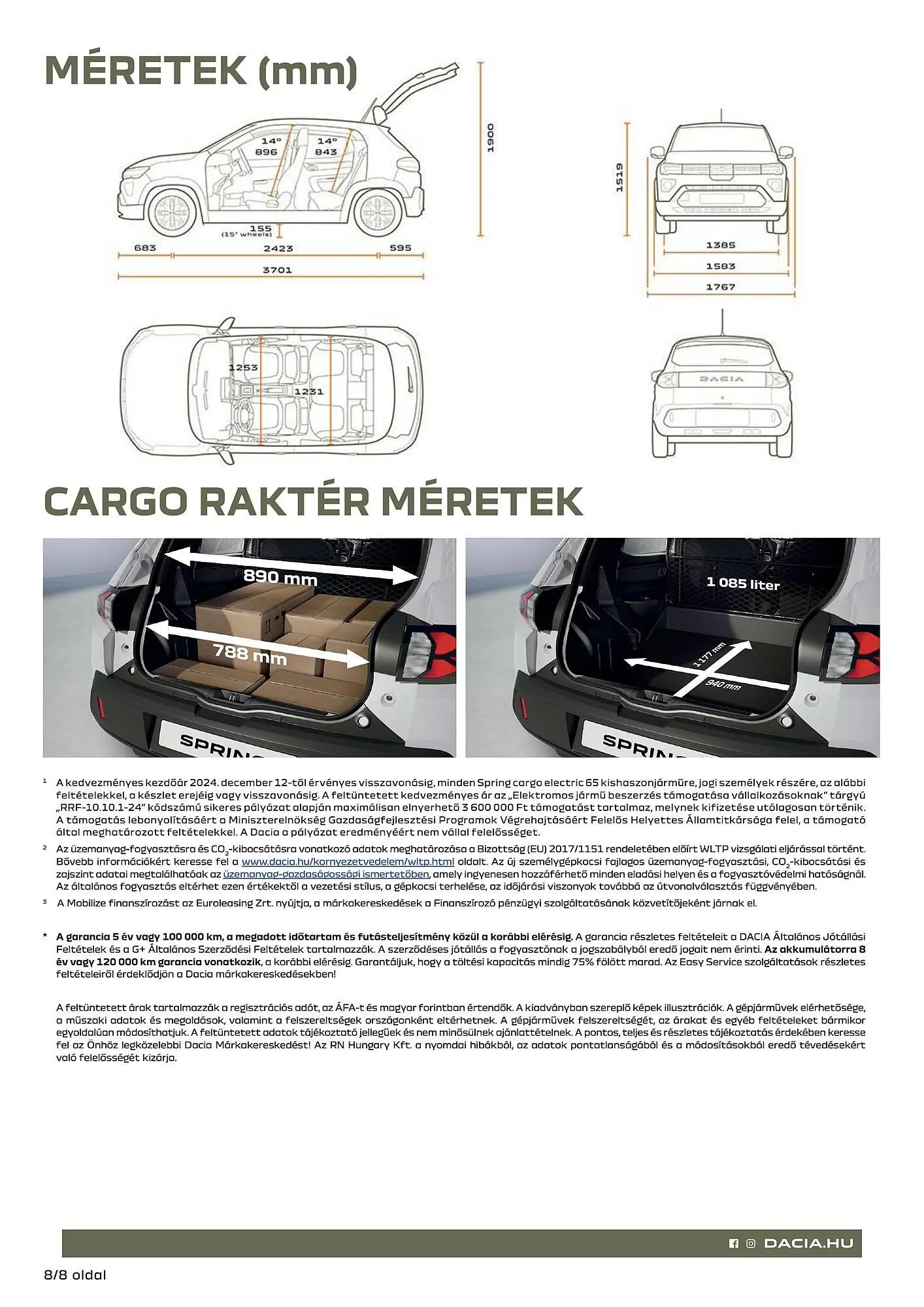 Katalógus Dacia akciós újság július 18.-tól december 31.-ig 2025. - Oldal 8