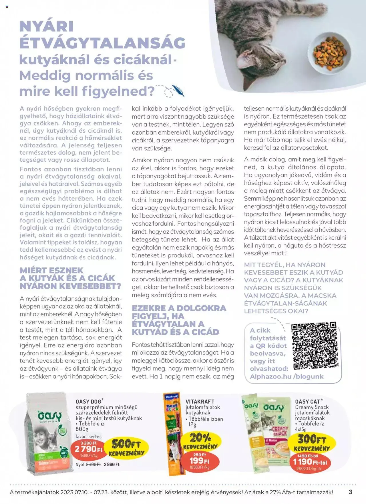 Katalógus AlphaZoo akciós újság július 10.-tól július 23.-ig 2023. - Oldal 3