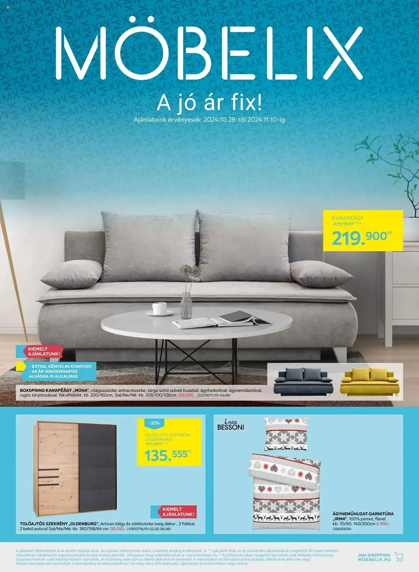 Katalógus Möbelix akciós újság október 28.-tól november 10.-ig 2024. - Oldal 1