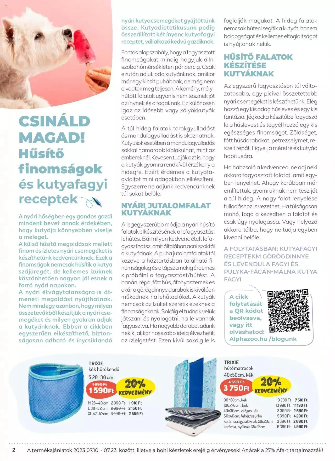 Katalógus AlphaZoo akciós újság július 10.-tól július 23.-ig 2023. - Oldal 2