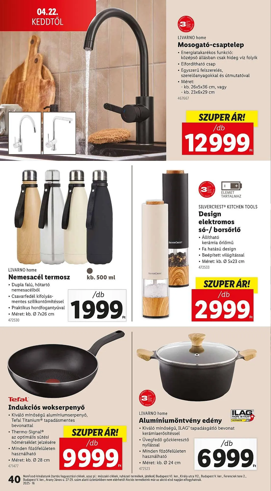 Katalógus Lidl akciós újság április 16.-tól április 19.-ig 2025. - Oldal 40