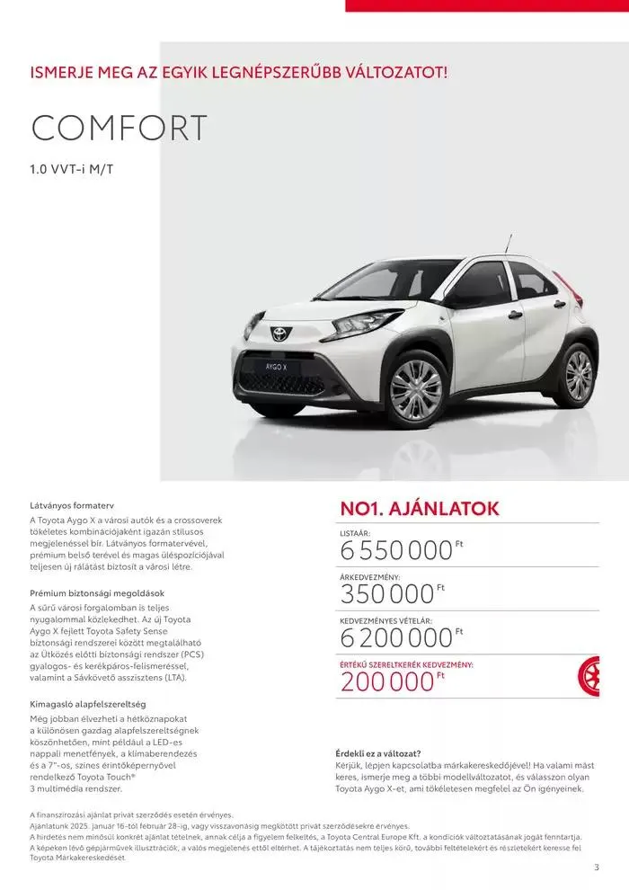 Katalógus Toyota Új AYGO X január 28.-tól január 28.-ig 2026. - Oldal 3