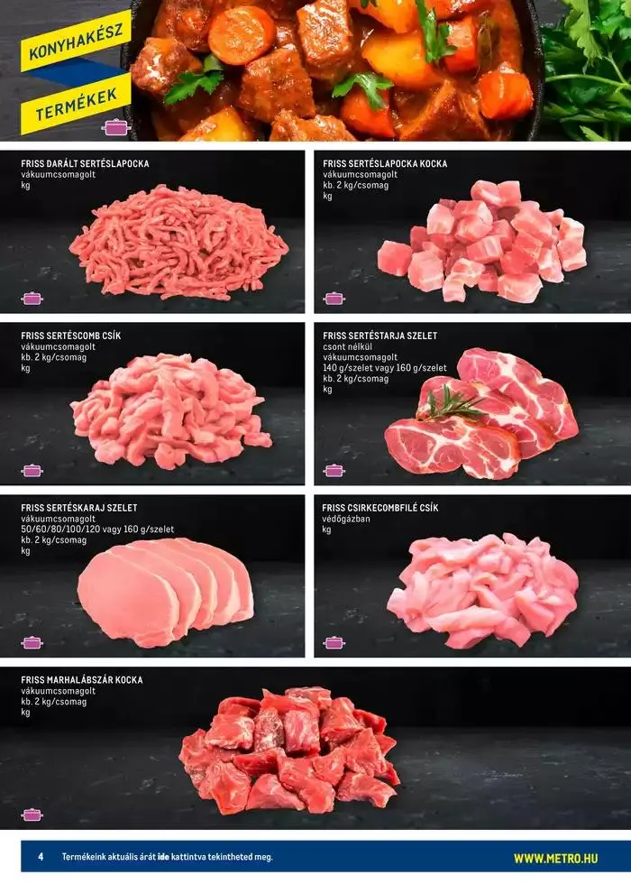 Katalógus Konyhakész Húsok Budapest katalógus szeptember 25.-tól október 9.-ig 2024. - Oldal 4