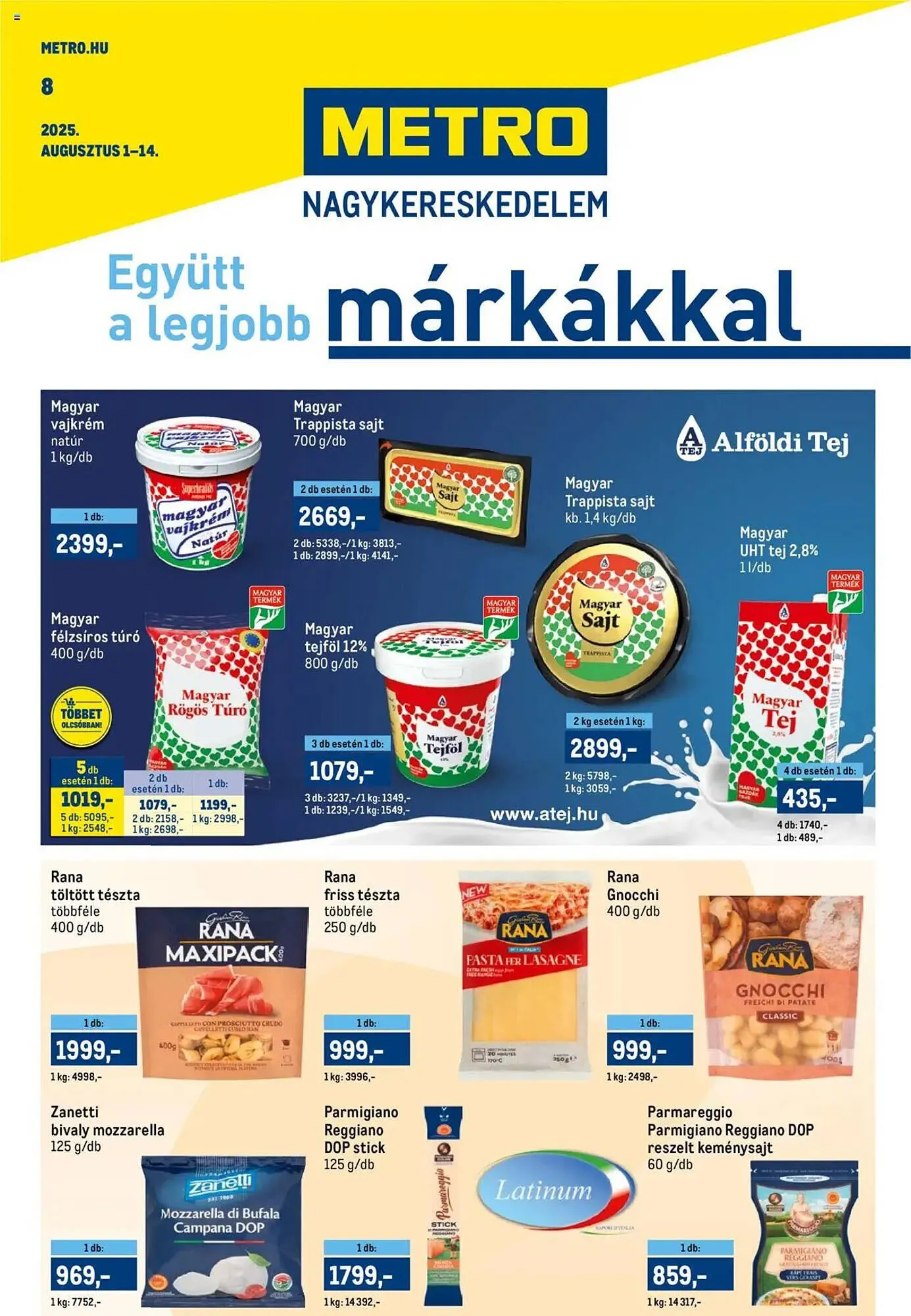 Katalógus Metro akciós újság augusztus 1.-tól augusztus 14.-ig 2025. - Oldal 1