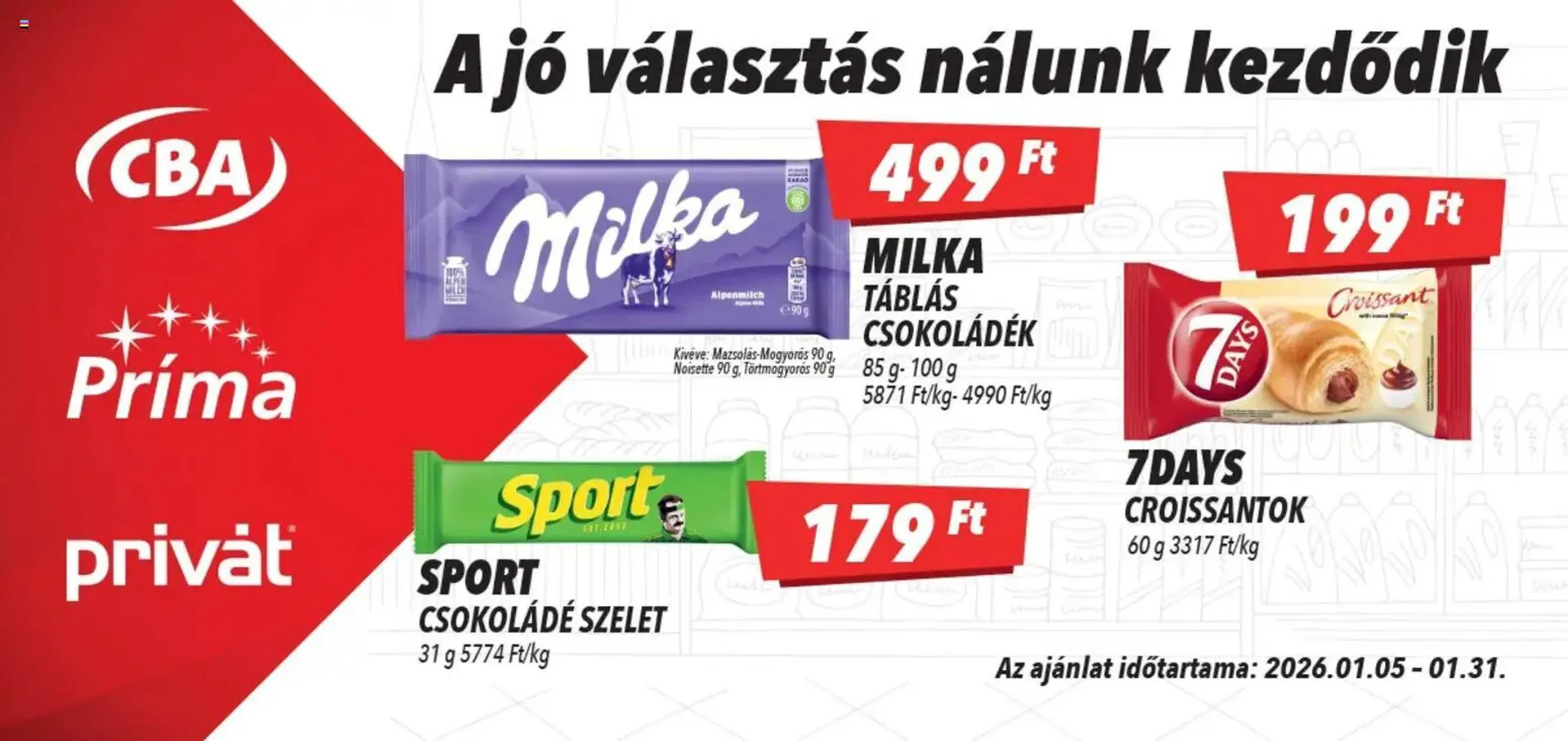Katalógus Príma akciós újság január 5.-tól január 31.-ig 2026. - Oldal 1