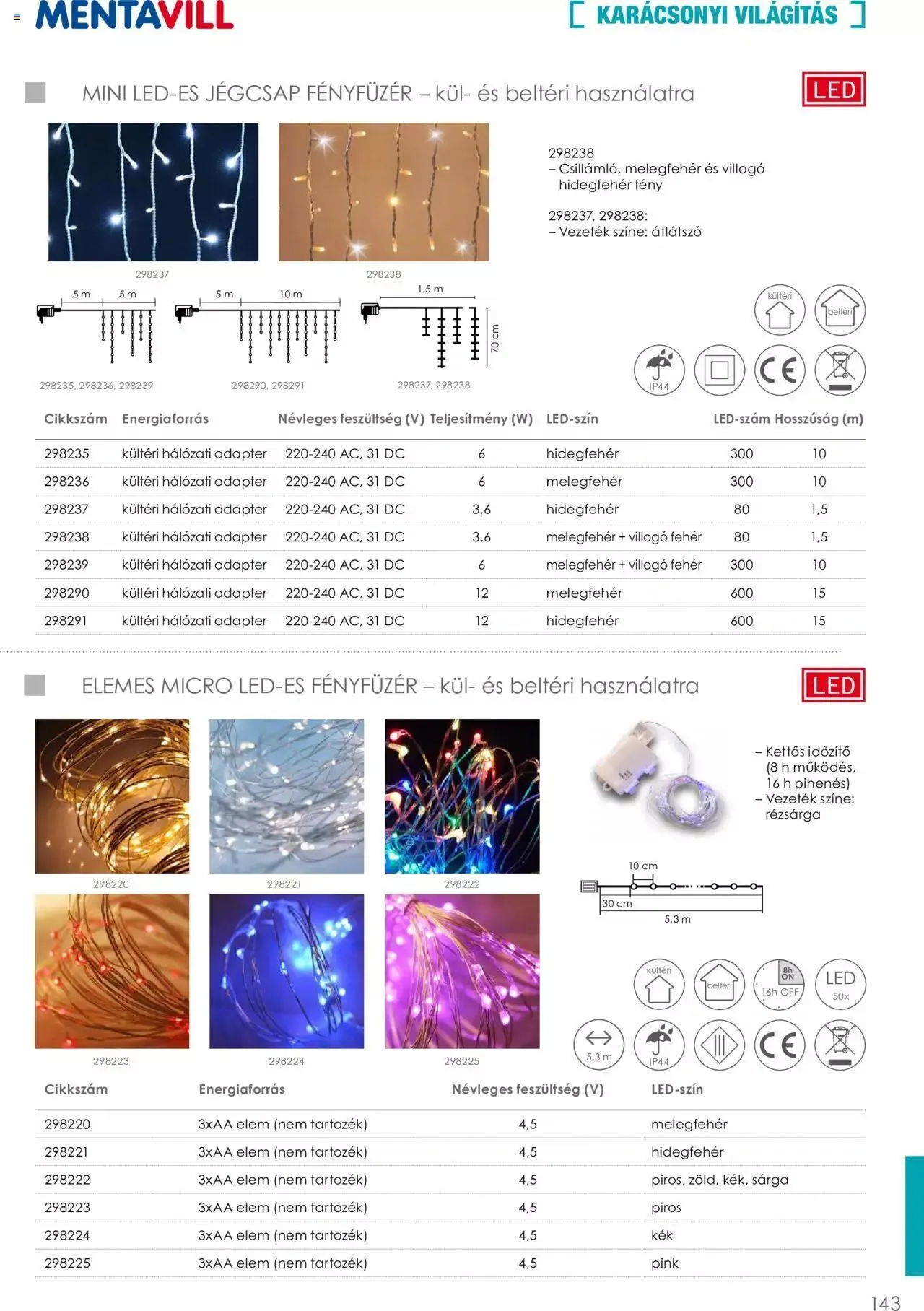 Katalógus Mentavill - Termékkatalógus 2022-2023 december 21.-tól december 31.-ig 2024. - Oldal 143